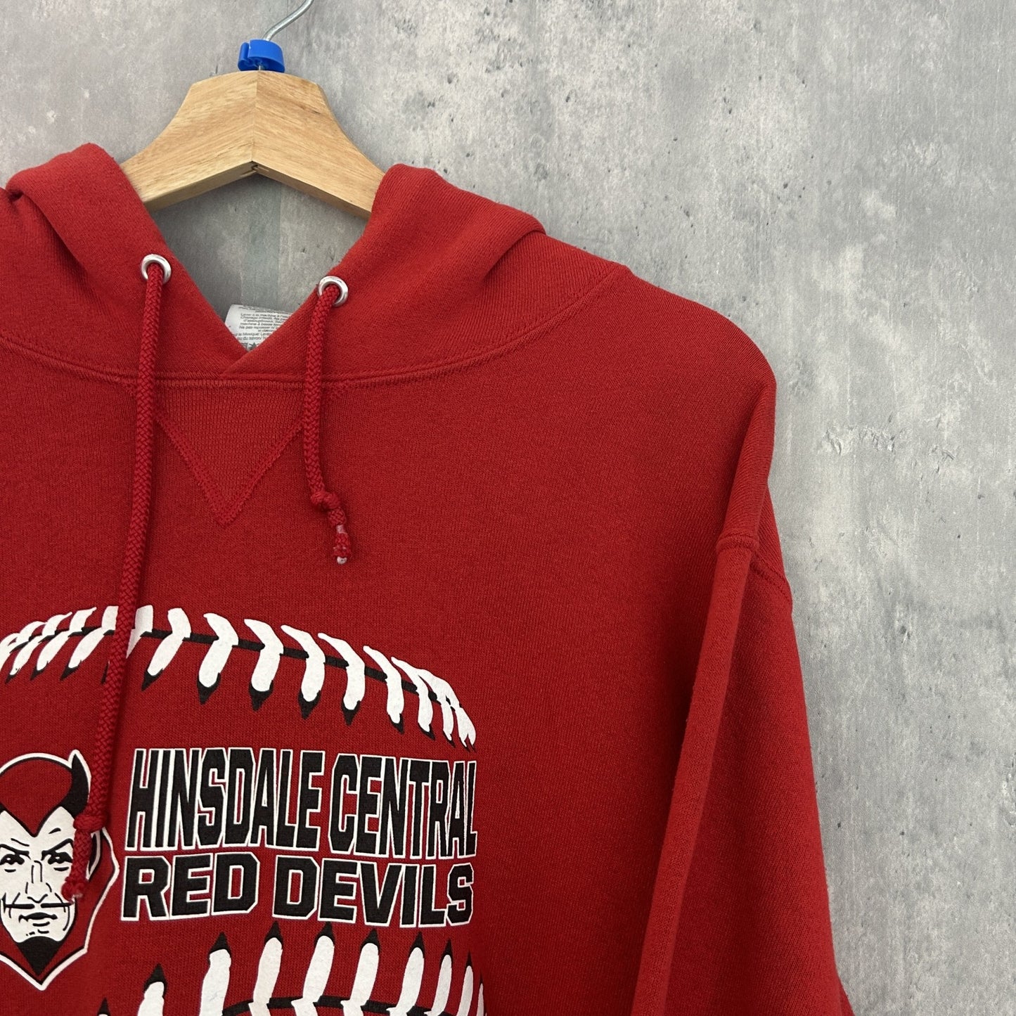 00s vintage 古着 ビンテージ ラッセル スウェット パーカー フットボール RUSSELL REDDEVILS