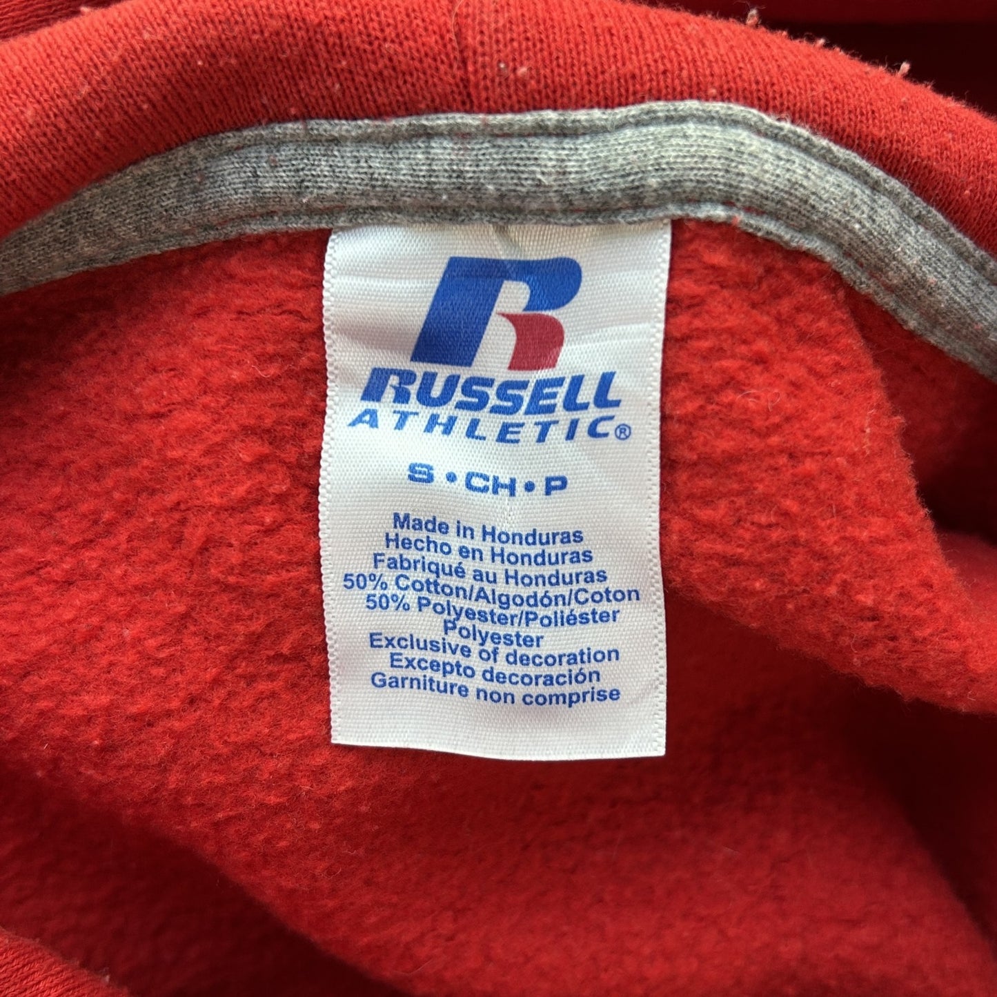 00s vintage 古着 ビンテージ ラッセル スウェット パーカー フットボール RUSSELL REDDEVILS