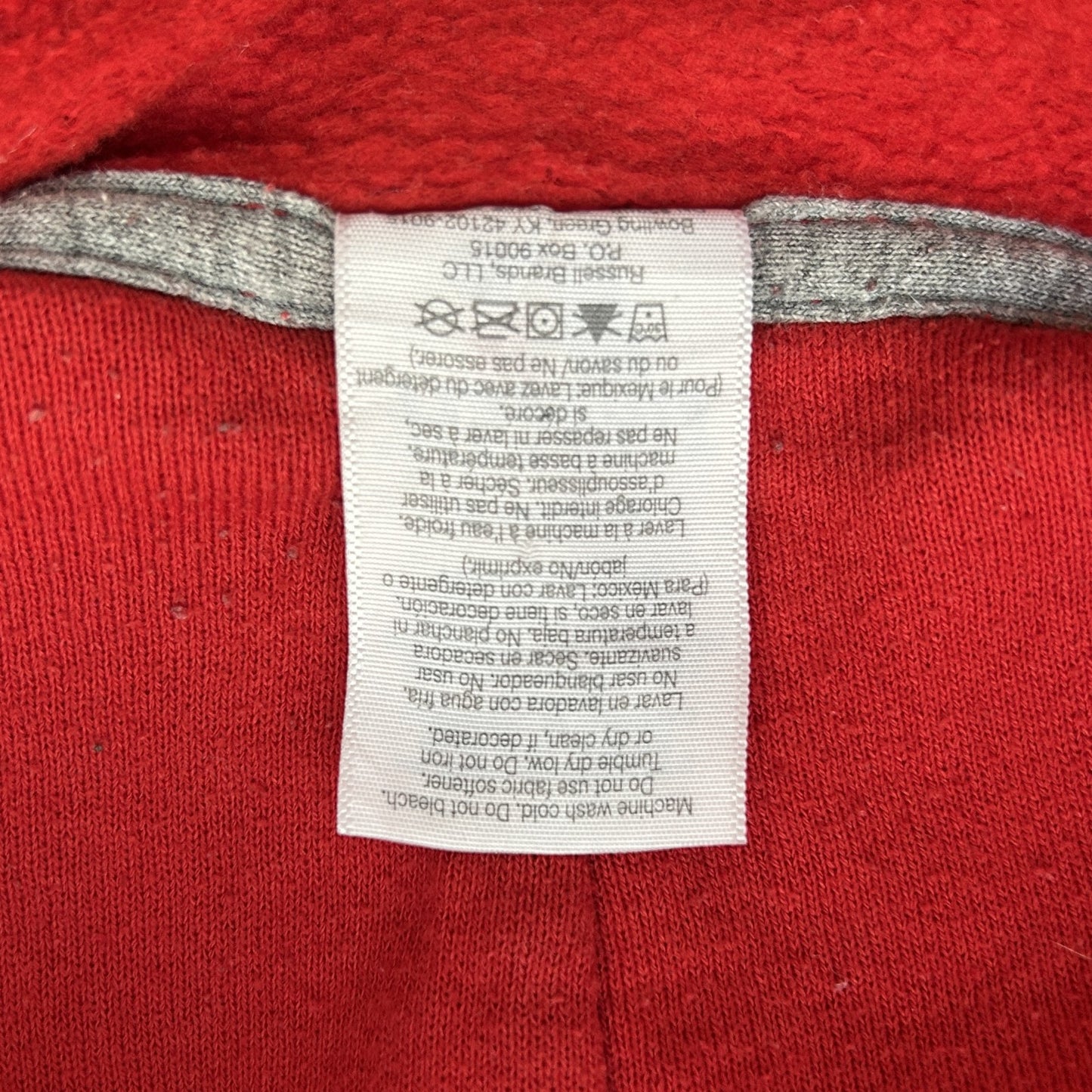 00s vintage 古着 ビンテージ ラッセル スウェット パーカー フットボール RUSSELL REDDEVILS
