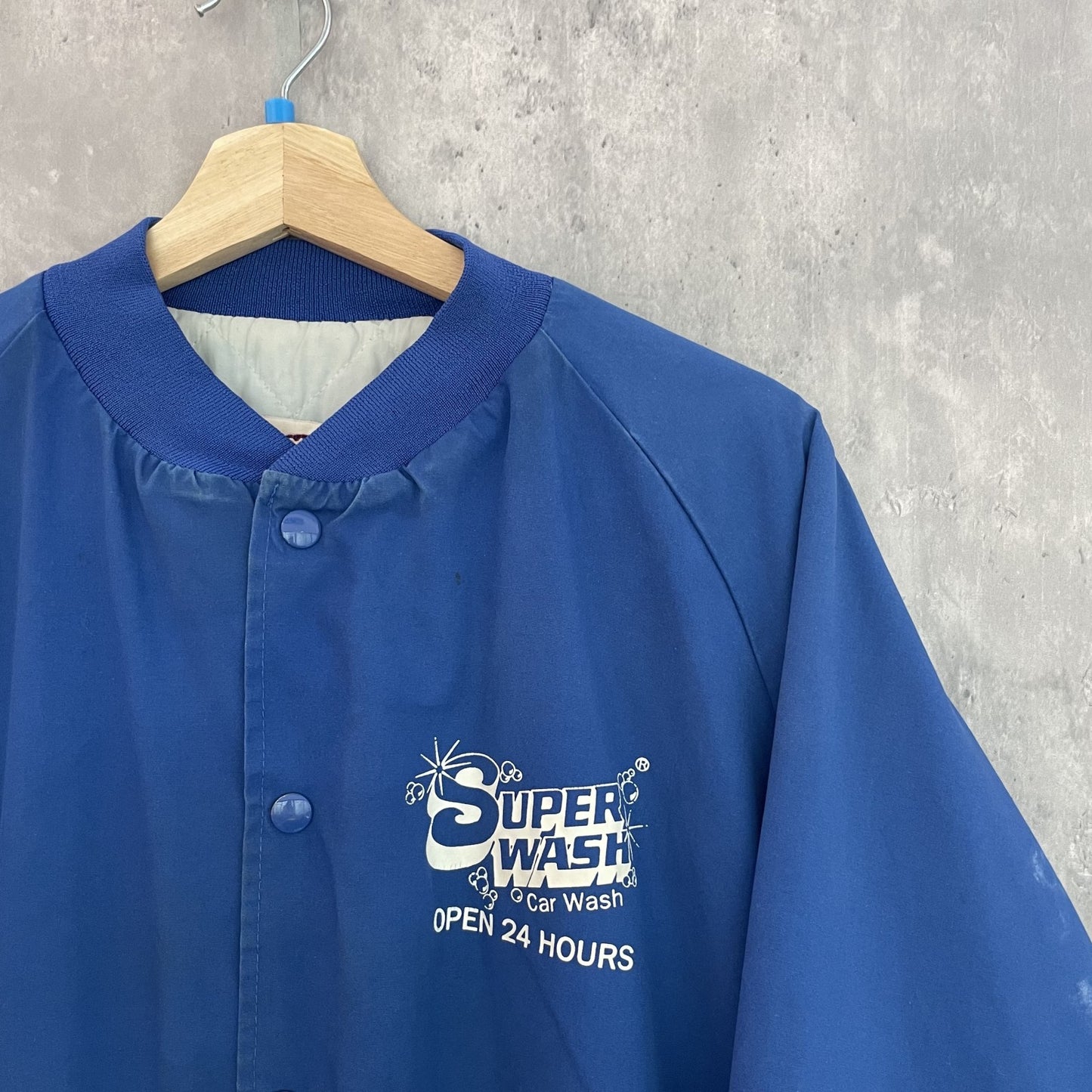 90s vintage 古着 ビンテージ スタジャン スタジアムジャンパー USA製 コットン WESTARK USA