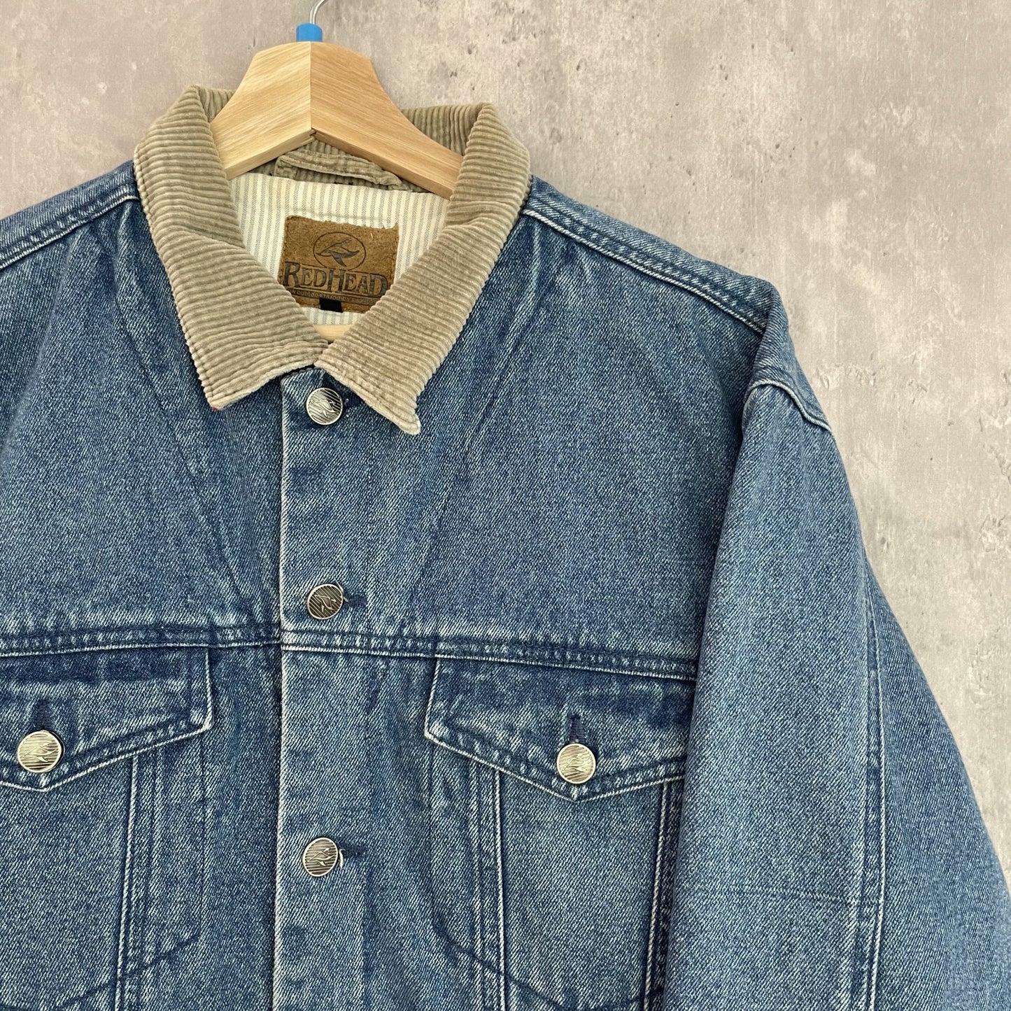 90s vintage 古着 ビンテージ REDHEAD レッドヘット デニムジャケット ワーク トラッカータイプ コーデュロイ