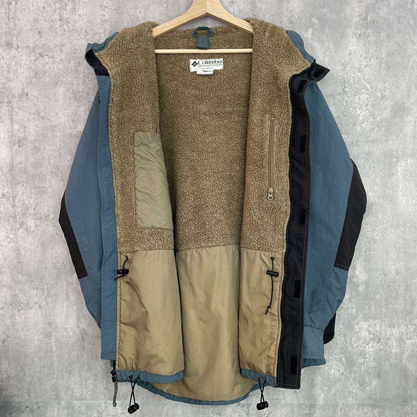90s vintage 古着 ビンテージ Columbia コロンビア ストーム ナイロンジャケット テック系 フリース