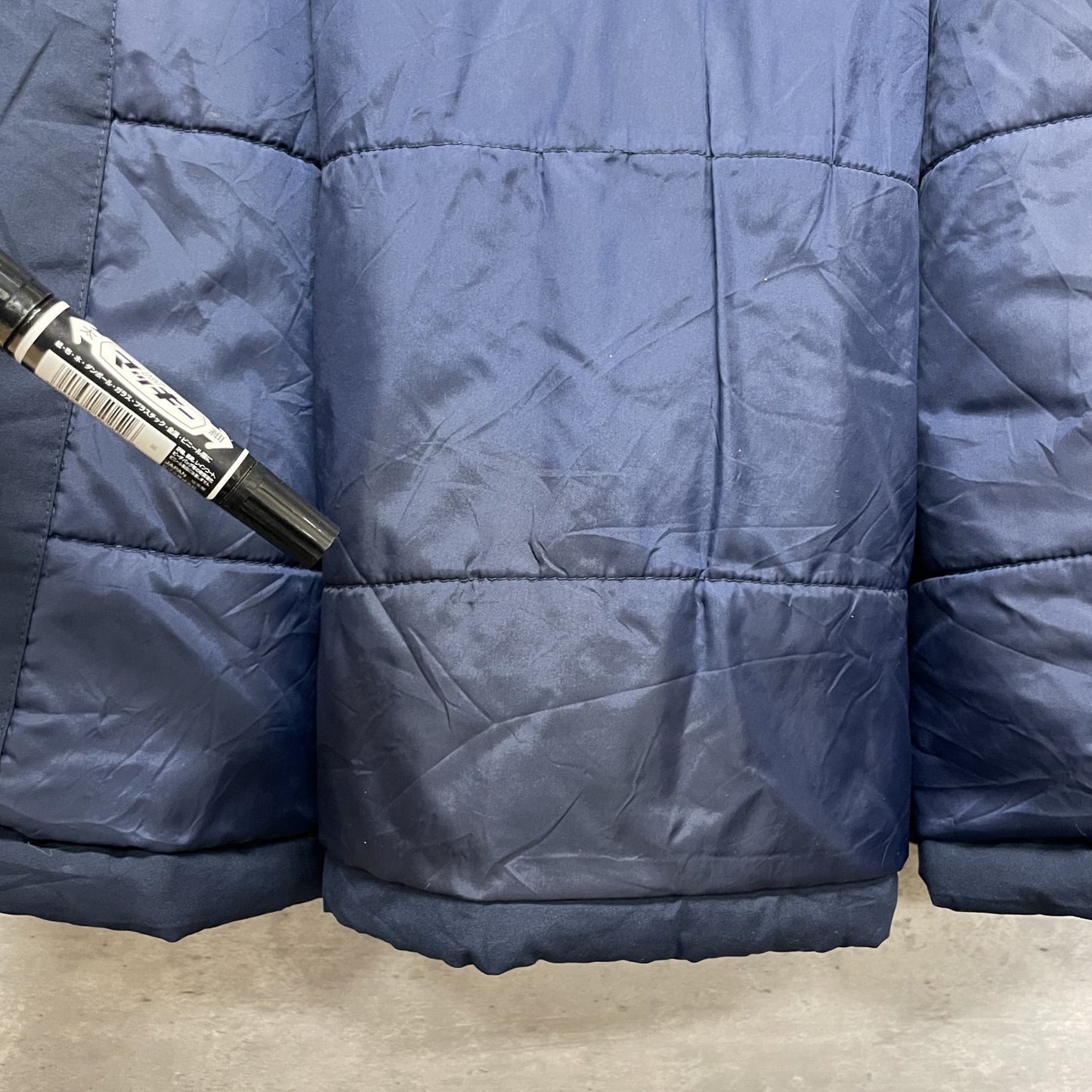 00s vintage 古着 ビンテージ NIKE ナイキ ナイロンジャケット フルジップ 胸元ロゴ バックロゴ ネイビー