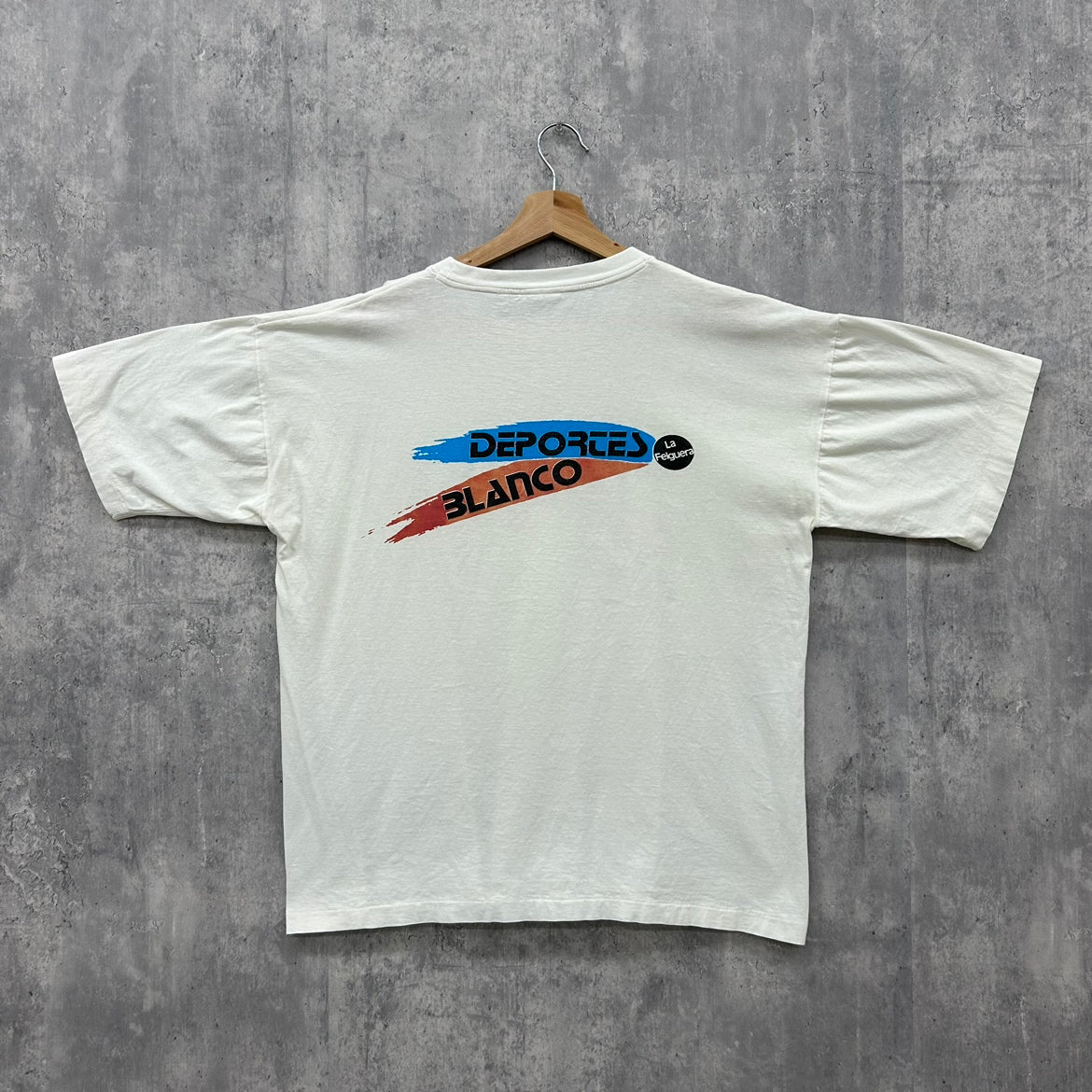 90s USA製 American Style DEPORCES BLANCO アメリカンスタイル Tシャツ 古着 ビンテージ 白 XXL