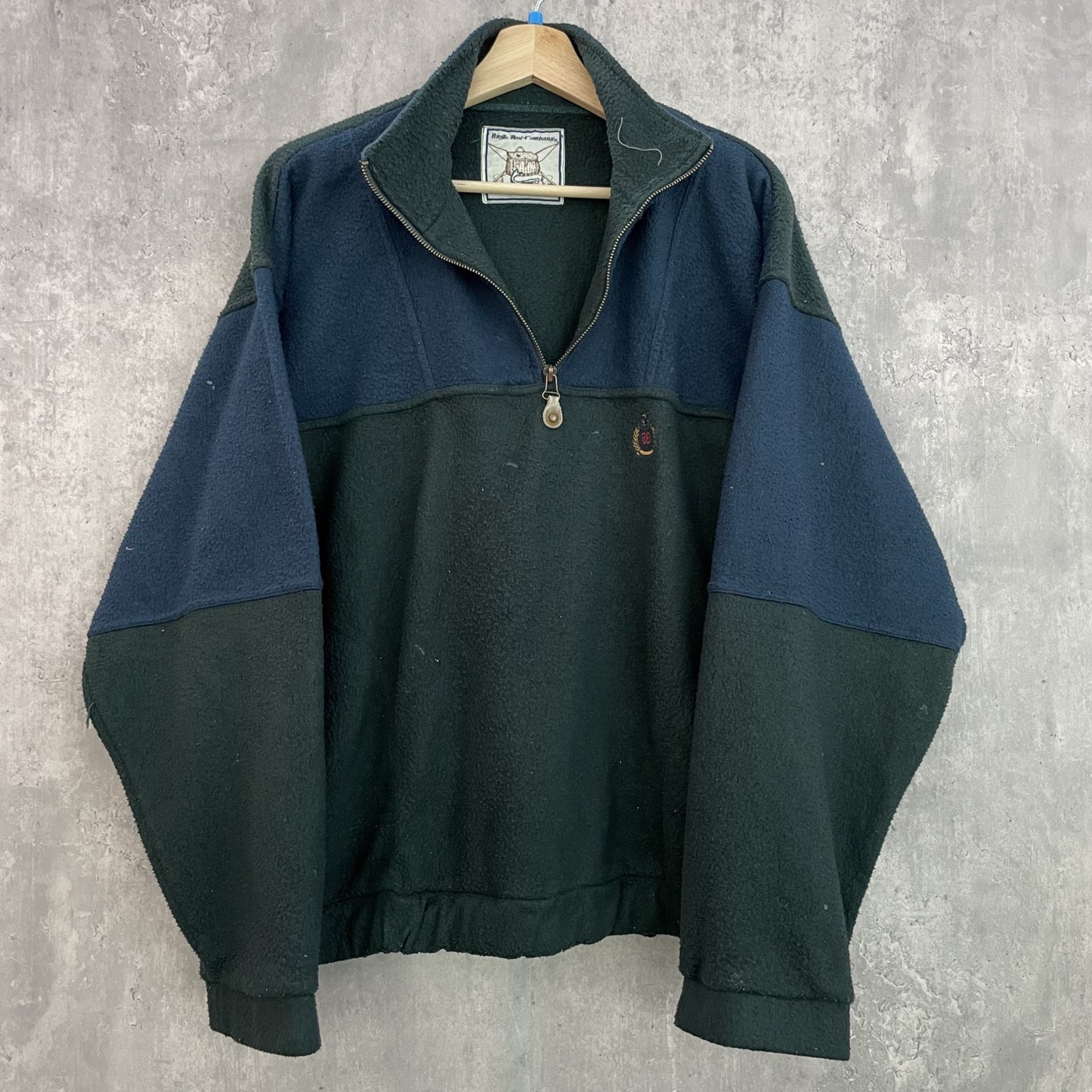 90s vintage 古着 ビンテージ BugleBoyComPany ハーフジップ フリースジャケット ツートン ストリート