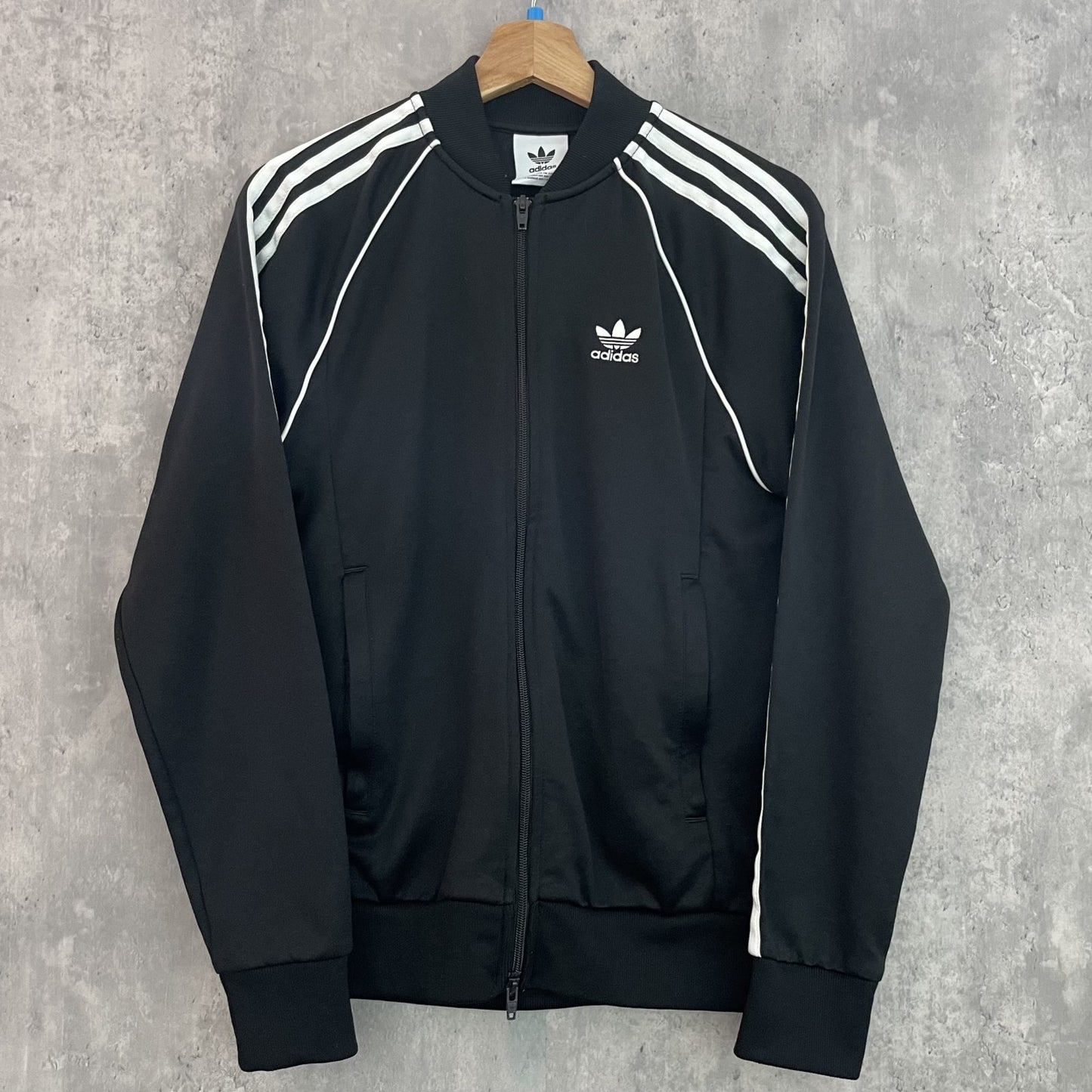 adidas アディダス 古着 ビンテージ vintage トラックジャケット ブラック フルジップ ダブルジップ