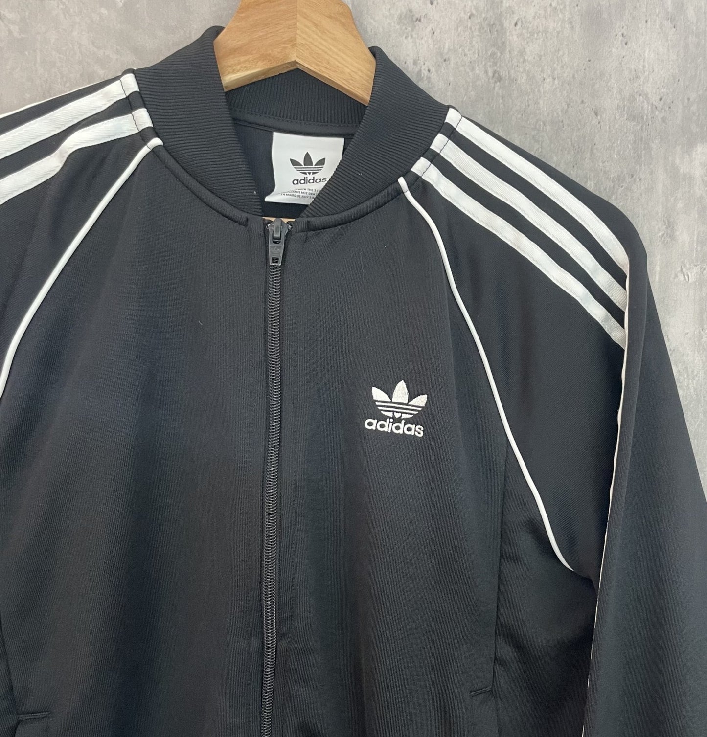 adidas アディダス 古着 ビンテージ vintage トラックジャケット ブラック フルジップ ダブルジップ