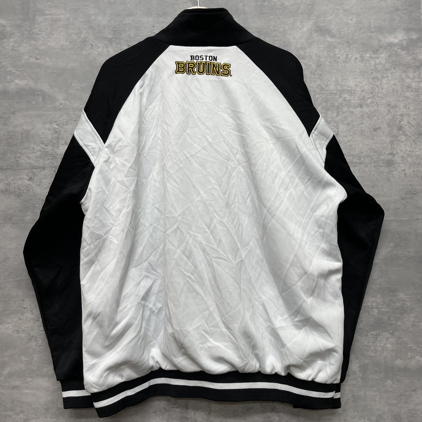 00s vintage 古着 ビンテージ NHL BOSTON BRUINS ホッケー チーム ナイロンジャケット トラックジャケット