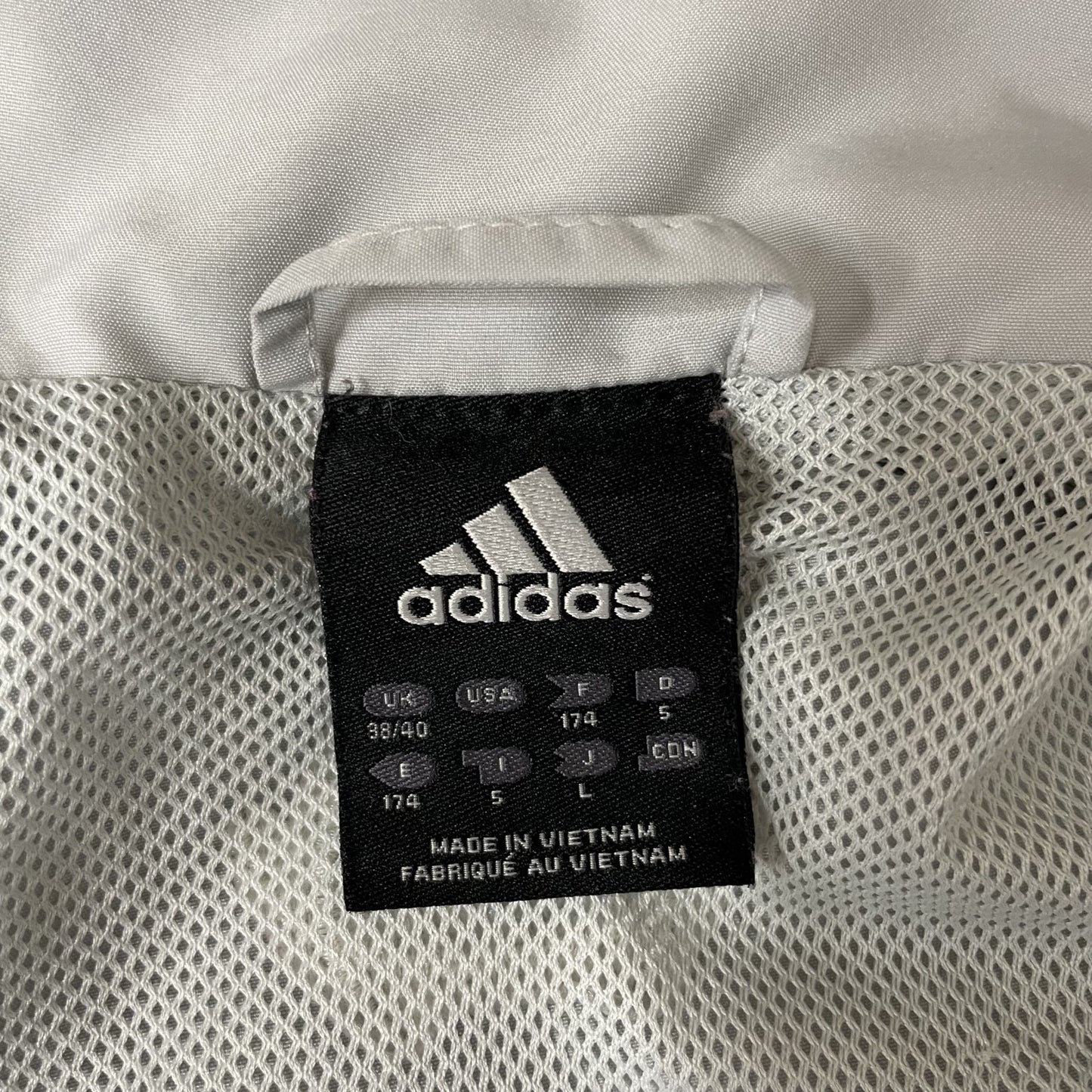 00s vintage 古着 ビンテージ アディダス adidas ナイロンジャケット フルジップ ロゴ刺繍