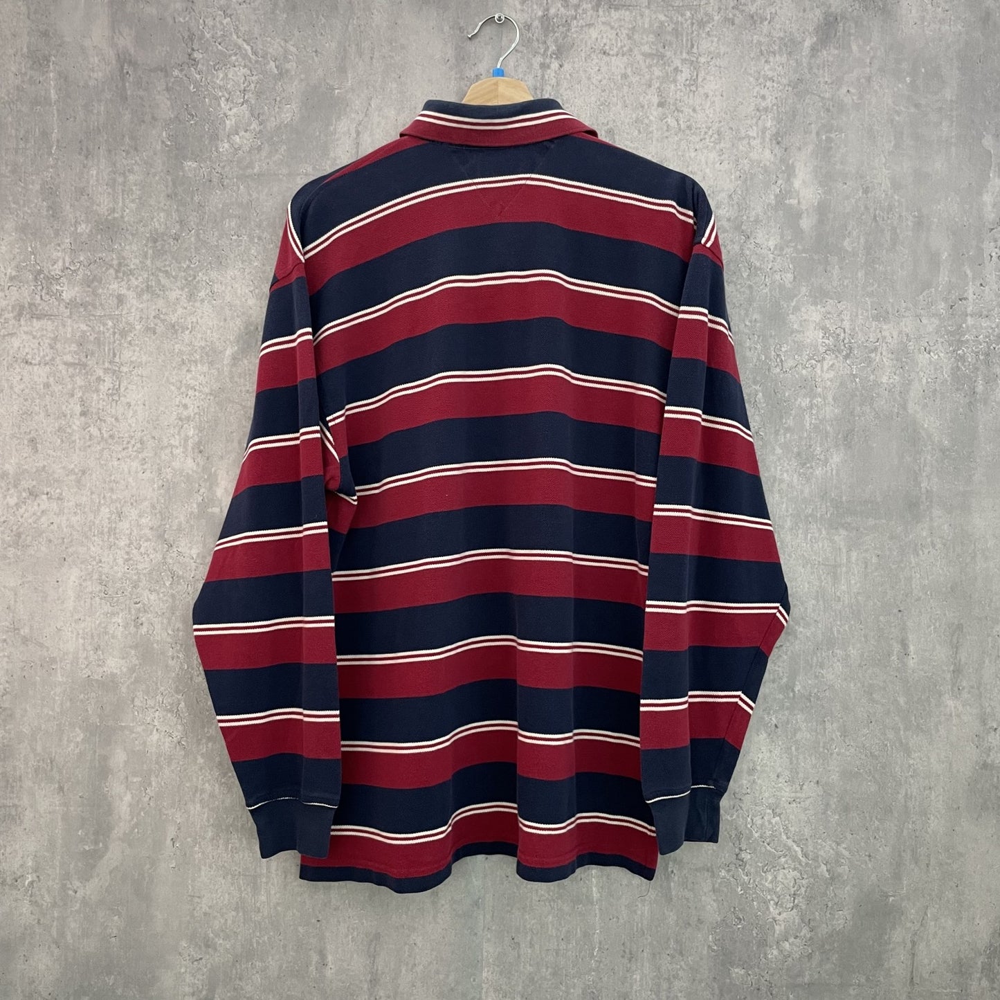 90s vintage 古着 ビンテージ トミー TOMMY HILFIGER トミーヒルフィガー 刺繍ロゴ ラガーシャツ アメカジ ストリート