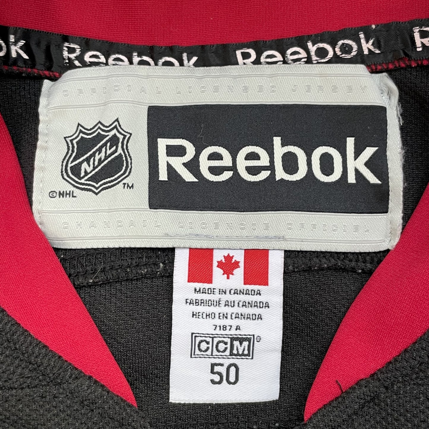 90s 00s vintage 古着 ビンテージ Reebok リーボック NHL シカゴ 長袖ホッケー ゲームシャツ メッシュ