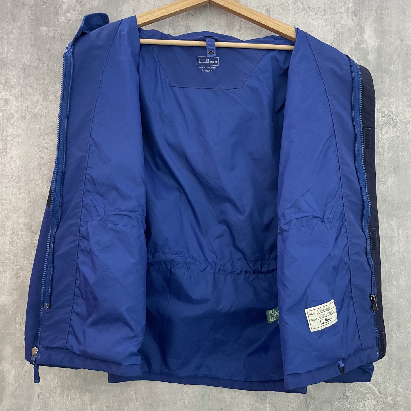 00s vintage 古着 ビンテージ エルエルビーン L.L.Bean マウンテンパーカー 刺繍ロゴ ナイロンジャケット アウトドア テック