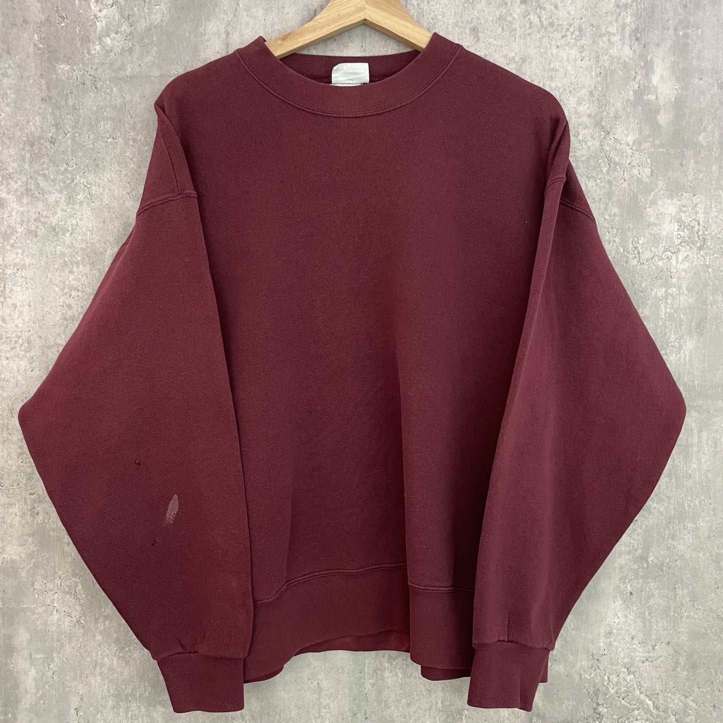90s vintage 古着 ビンテージ スウェット 無地 ワインレッド ストリート ノームコア