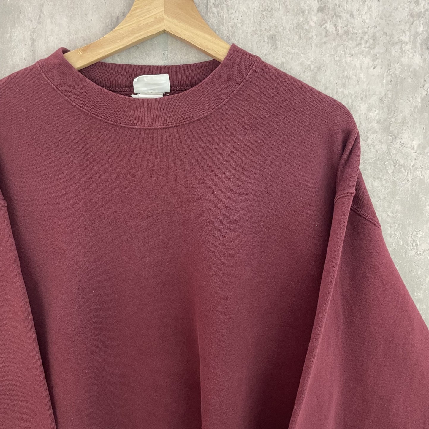 90s vintage 古着 ビンテージ スウェット 無地 ワインレッド ストリート ノームコア