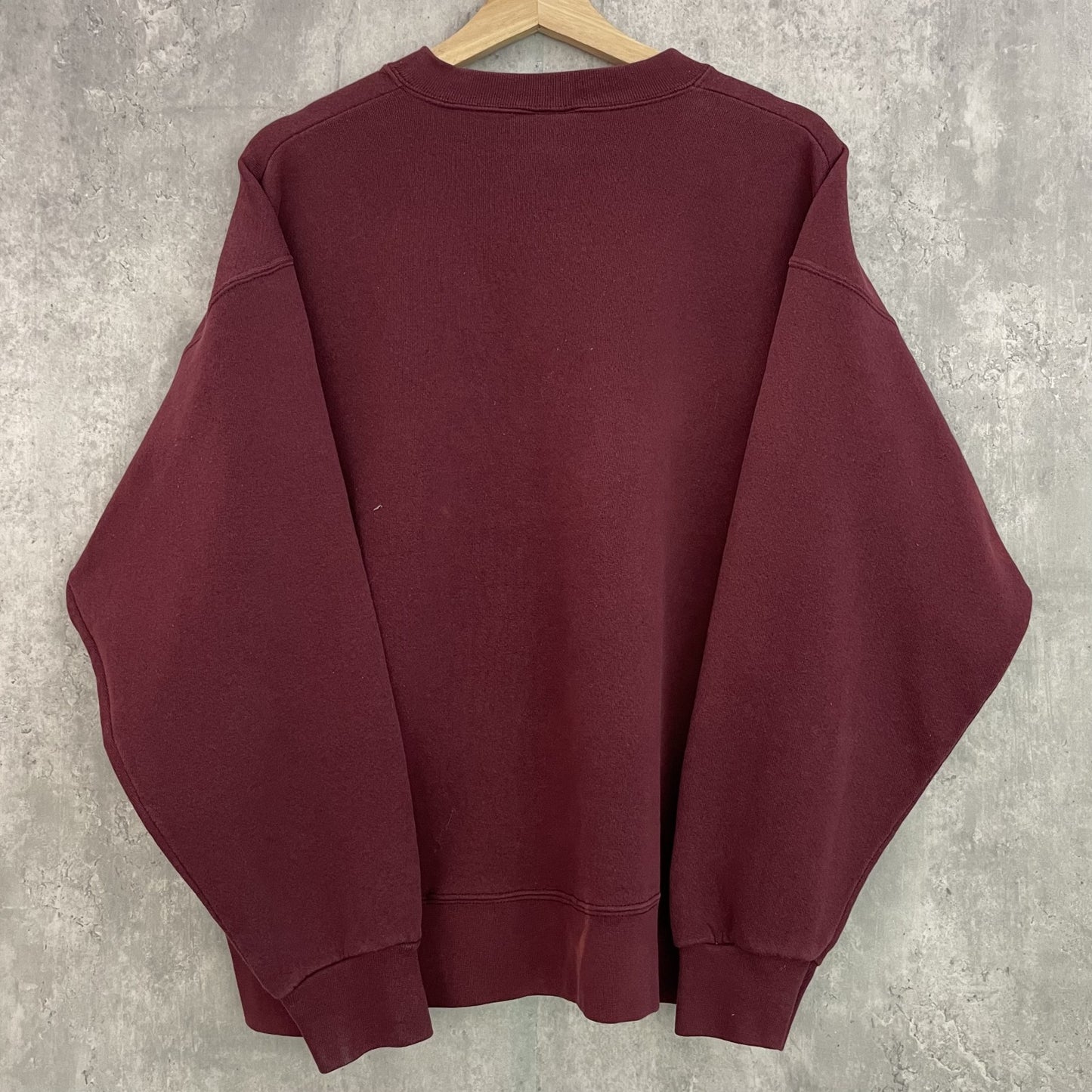 90s vintage 古着 ビンテージ スウェット 無地 ワインレッド ストリート ノームコア