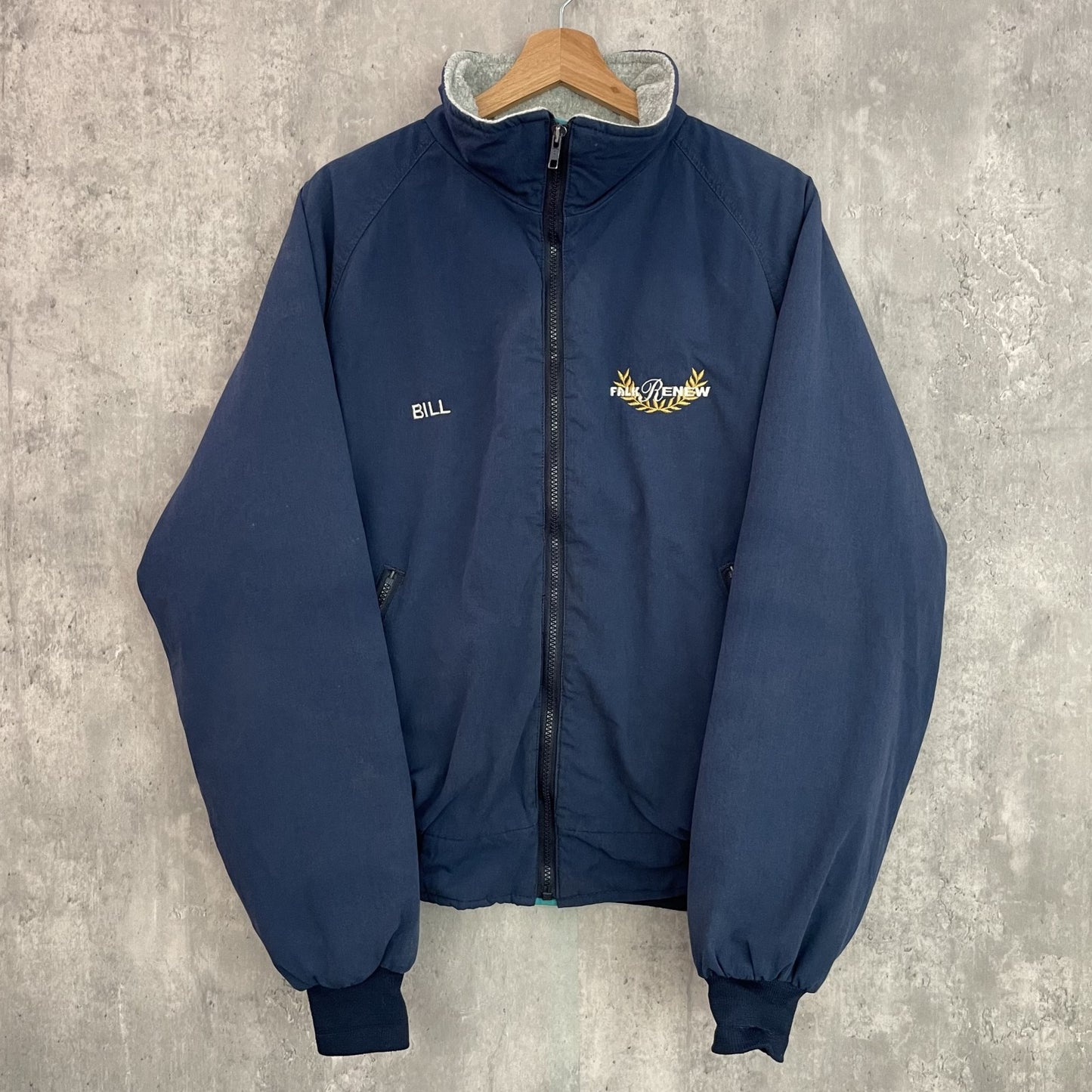 90s USA製 ビンテージ 古着 vintage 裏ボア ウォームアップジャケット BILL フルジップ