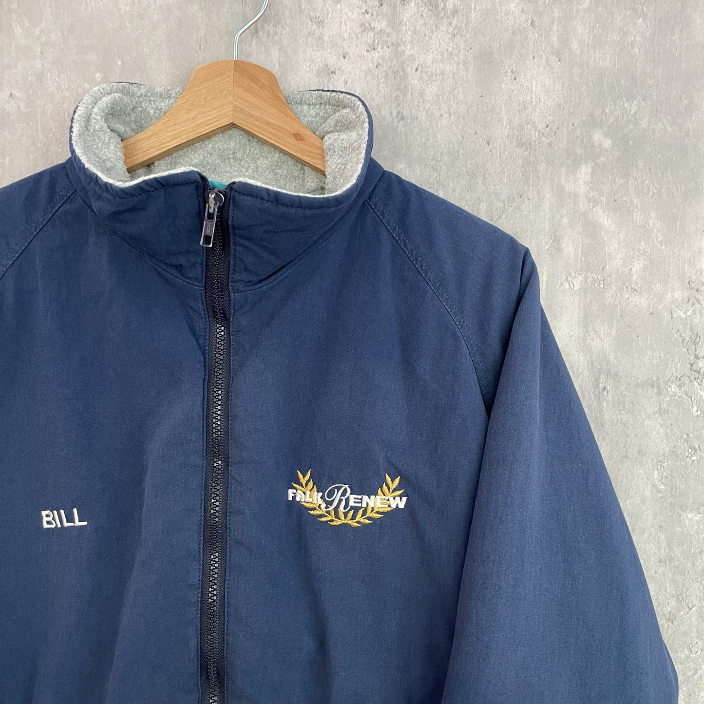90s USA製 ビンテージ 古着 vintage 裏ボア ウォームアップジャケット BILL フルジップ