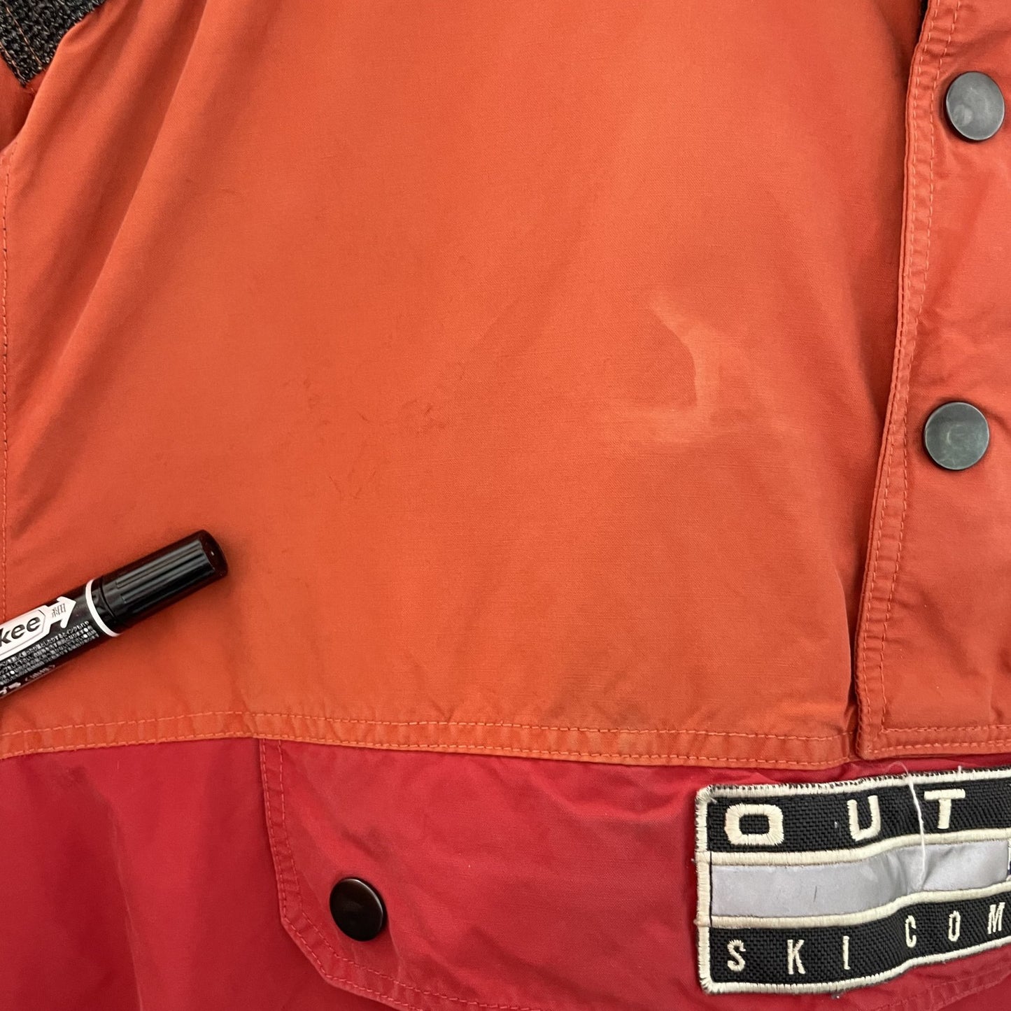 00s vintage 古着 ビンテージ パーカージャケット アノラック ハーフジップ スキーウェア OUTRAGE SKI COMPETITION