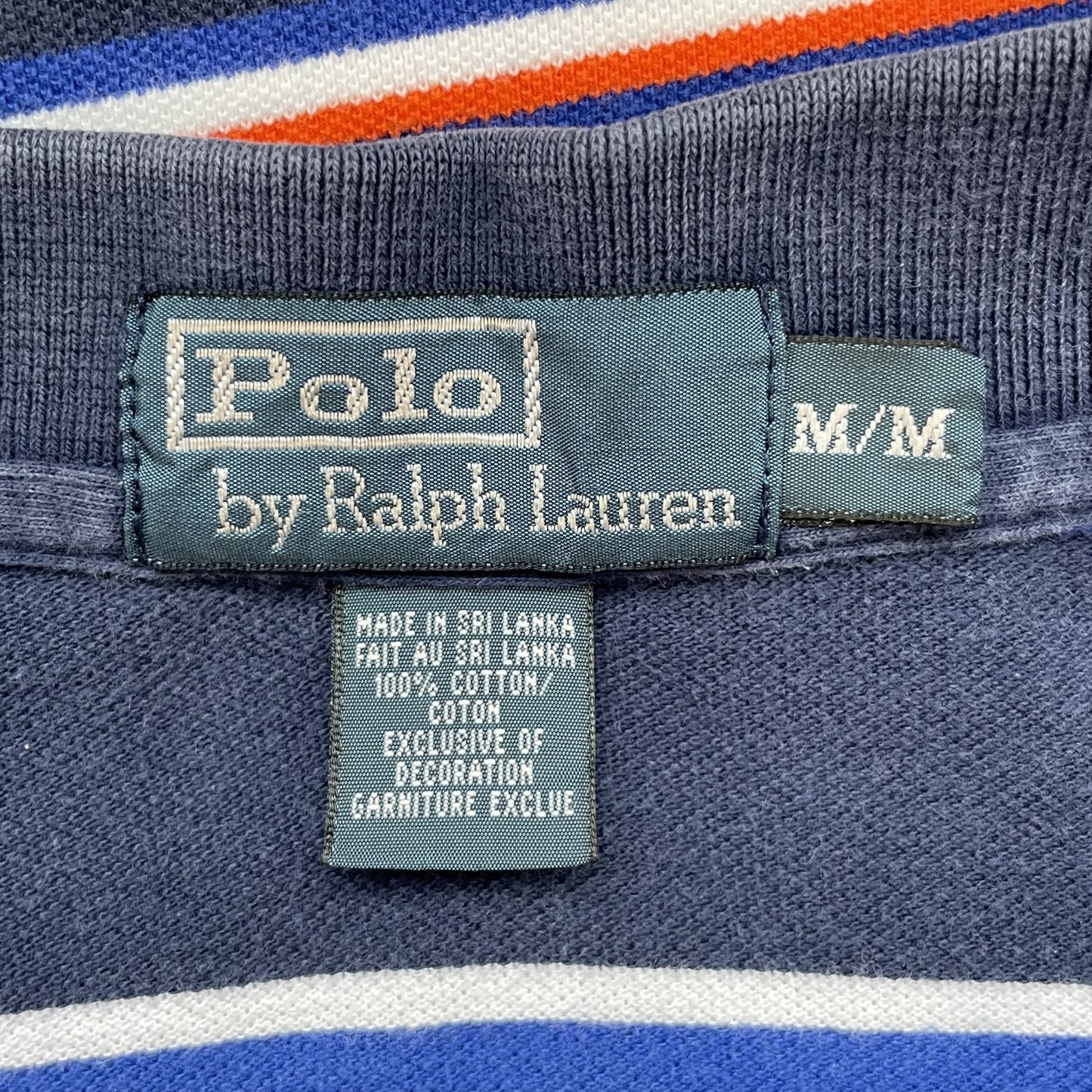 90s vintage 古着 ビンテージ ラルフローレン RalphLauren 刺繍ロゴ ボーダー ポロシャツ 紳士 カジュアル メンズ