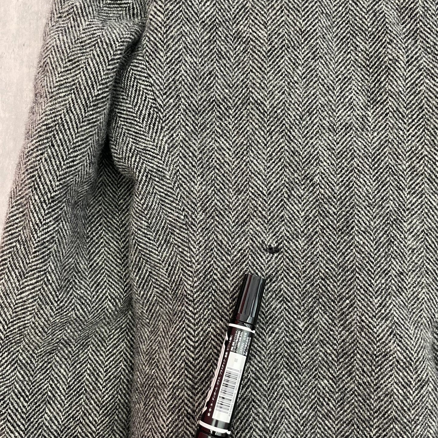 70s vintage 古着 ビンテージ ウールテーラード ヘリンボーン クルミボタン ツイード