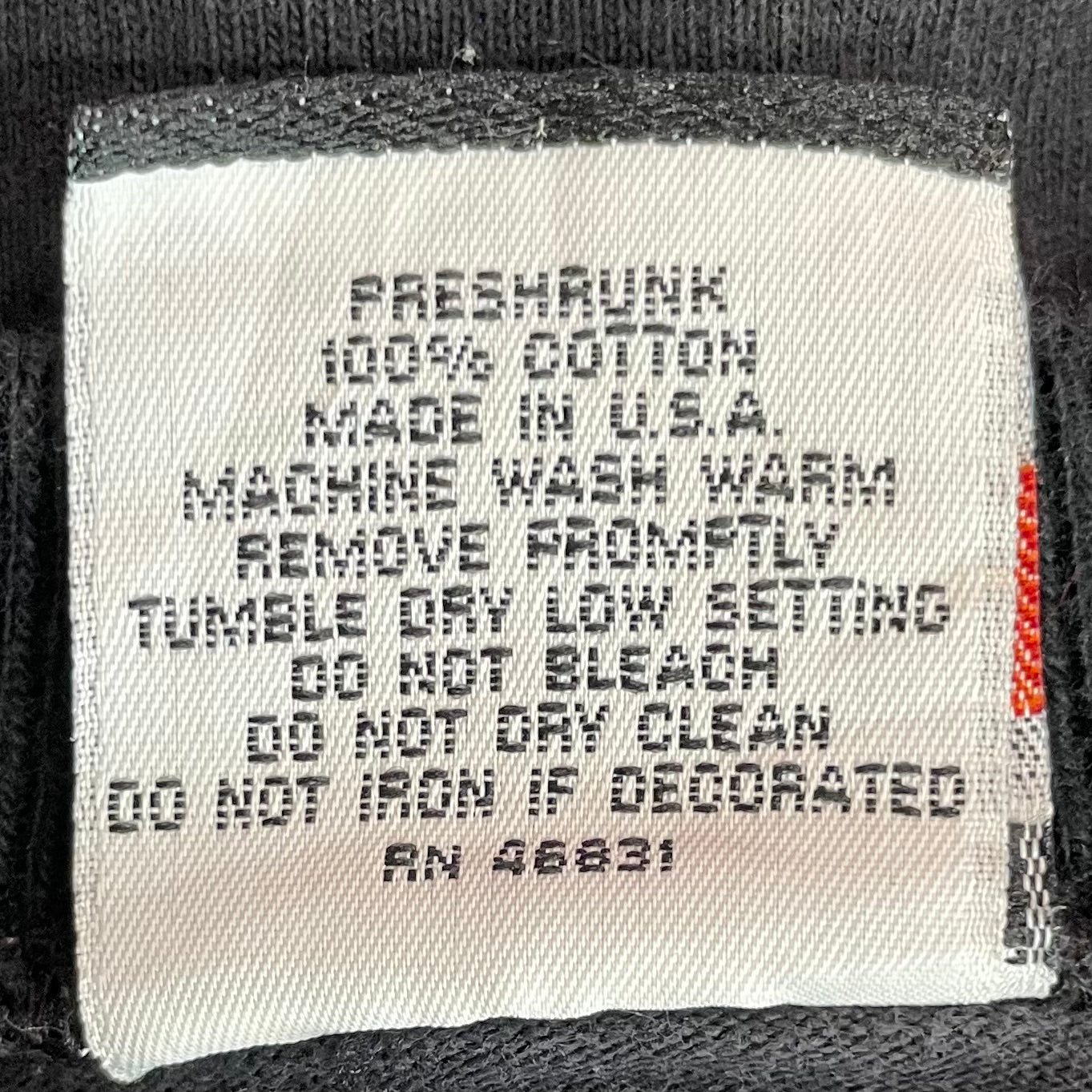 90s vintage 古着 ビンテージ 胸元刺繍 ストリート USA製 スケーター ブラック