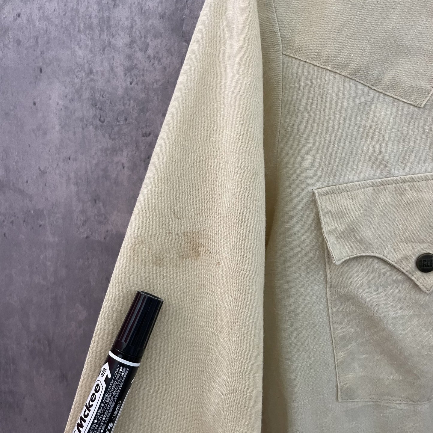 70s USA製 Dale's ウエスタン長袖シャツ スナップボタン 襟芯