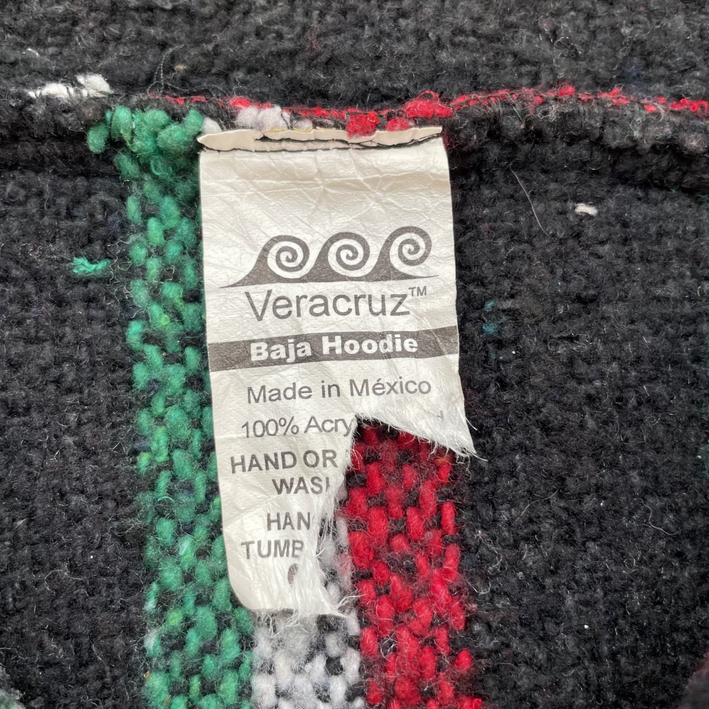 90s 80s vintage 古着 ビンテージ メキシカンパーカー メキシコ製 マルチカラー ヒッピー サーフ 西海岸