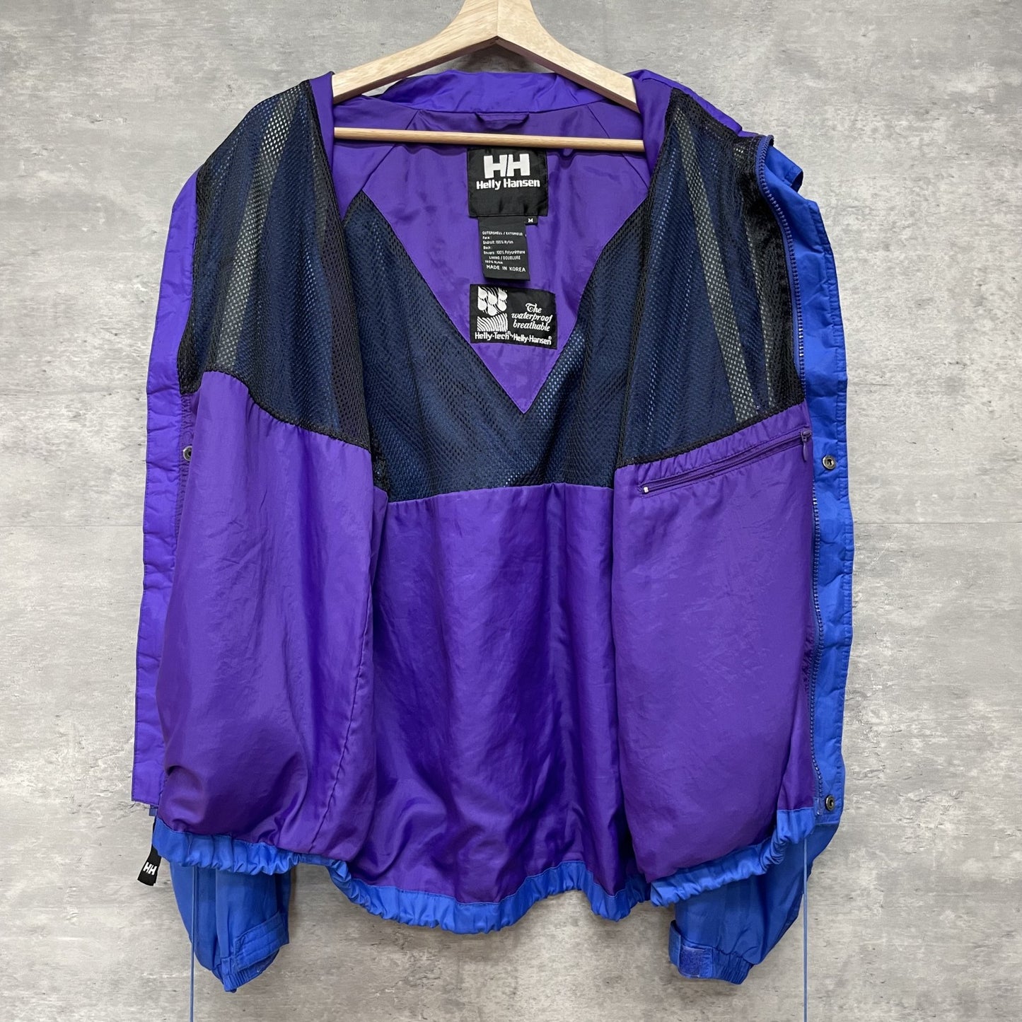 90s vintage 古着 ビンテージ HellyHansen ヘリーハンセン ナイロン マウンテンジャケット アウトドア テック