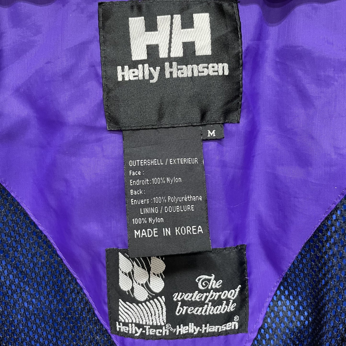 90s vintage 古着 ビンテージ HellyHansen ヘリーハンセン ナイロン マウンテンジャケット アウトドア テック