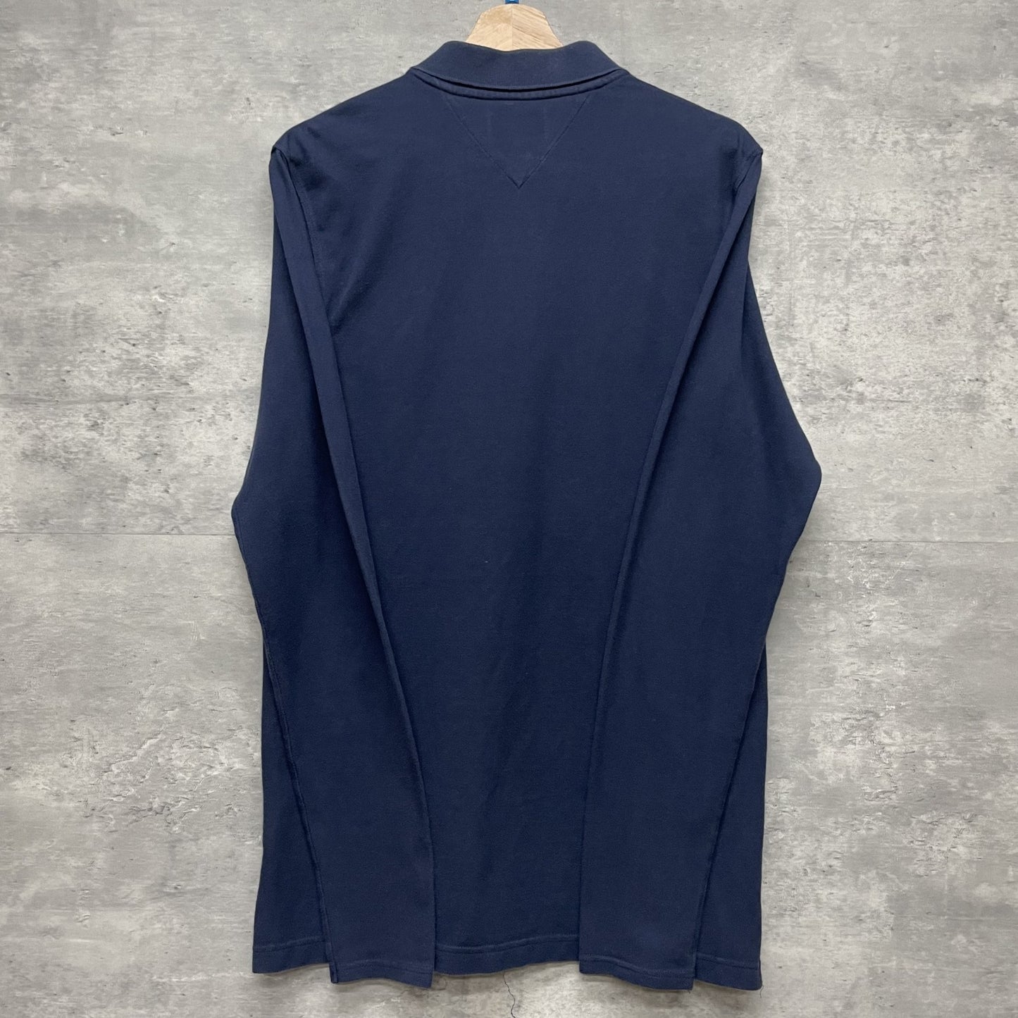 00s vintage 古着 ビンテージ トミーヒルフィガー TOMMYHILFIGER アメカジ ポロシャツ カジュアル 刺繍ロゴ 無地 長袖