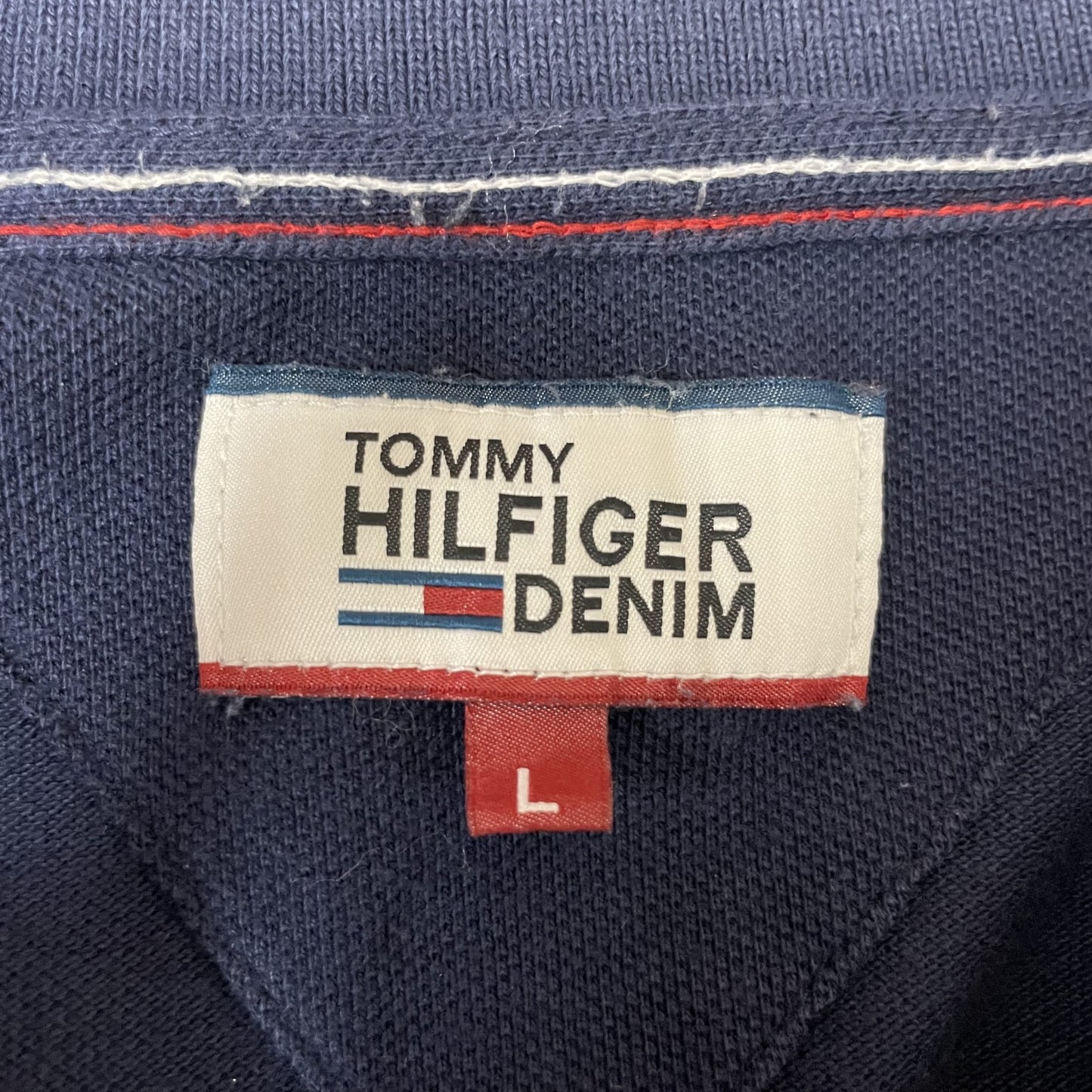 00s vintage 古着 ビンテージ トミーヒルフィガー TOMMYHILFIGER アメカジ ポロシャツ カジュアル 刺繍ロゴ 無地 長袖