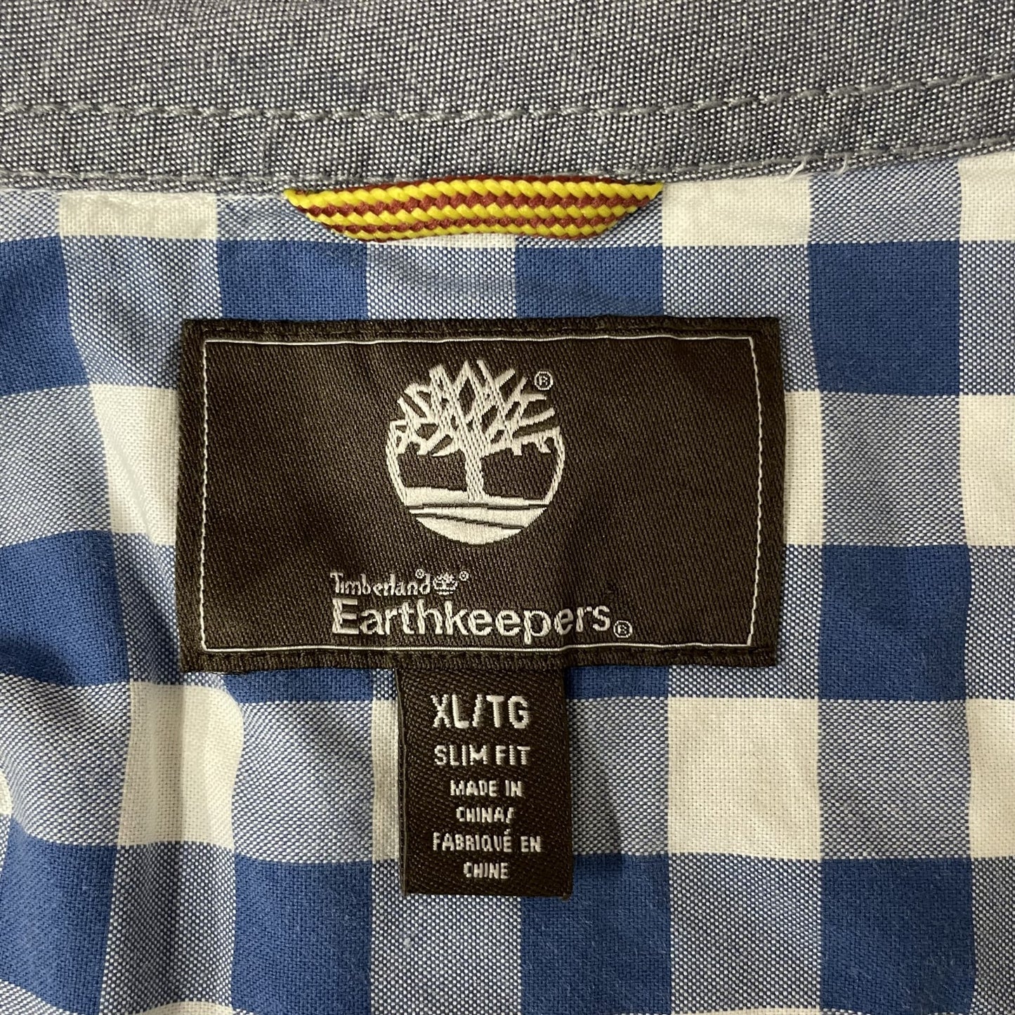 00s vintage 古着 ビンテージ ティンバーランド Timberland 長袖シャツ ボタンダウン チェック柄 SLIMFIT