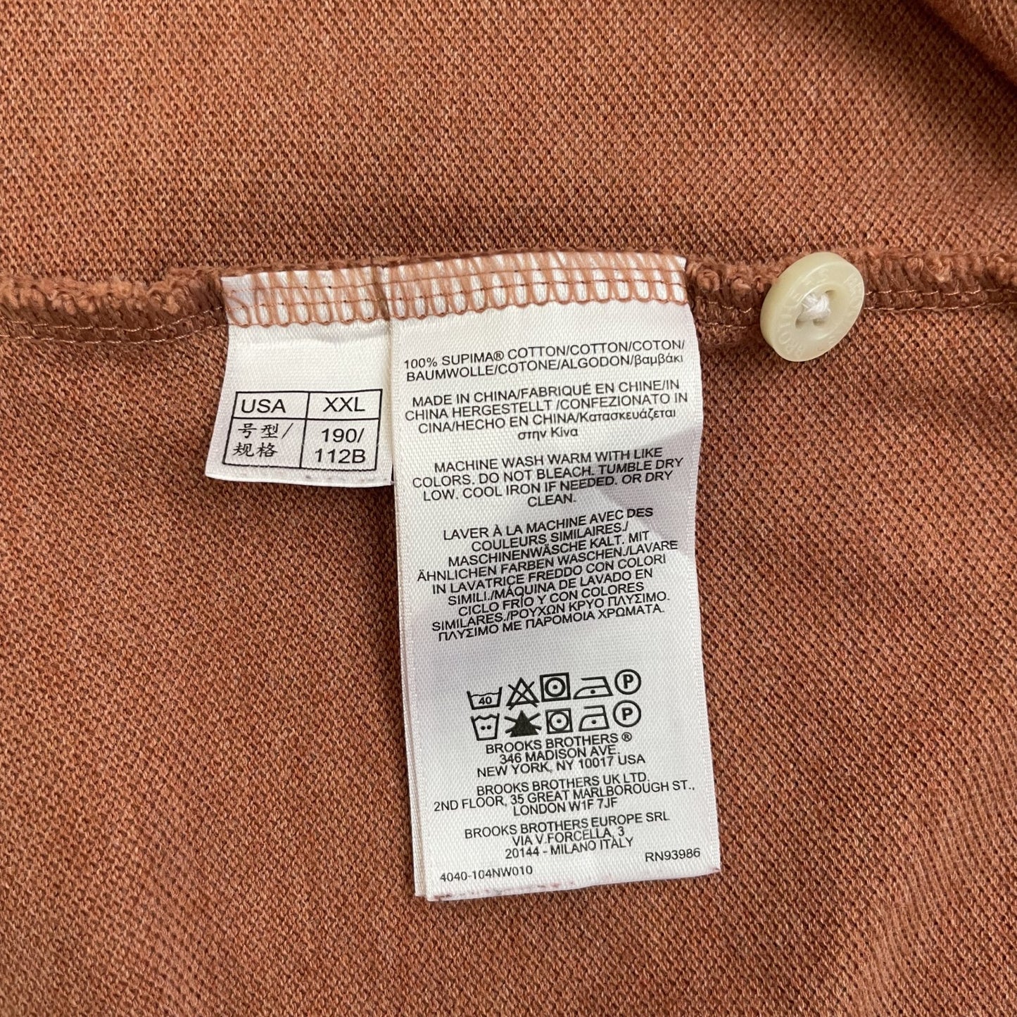 00s vintage 古着 ビンテージ ブルックスブラザーズ 長袖 ポロシャツ BrooksBrothers