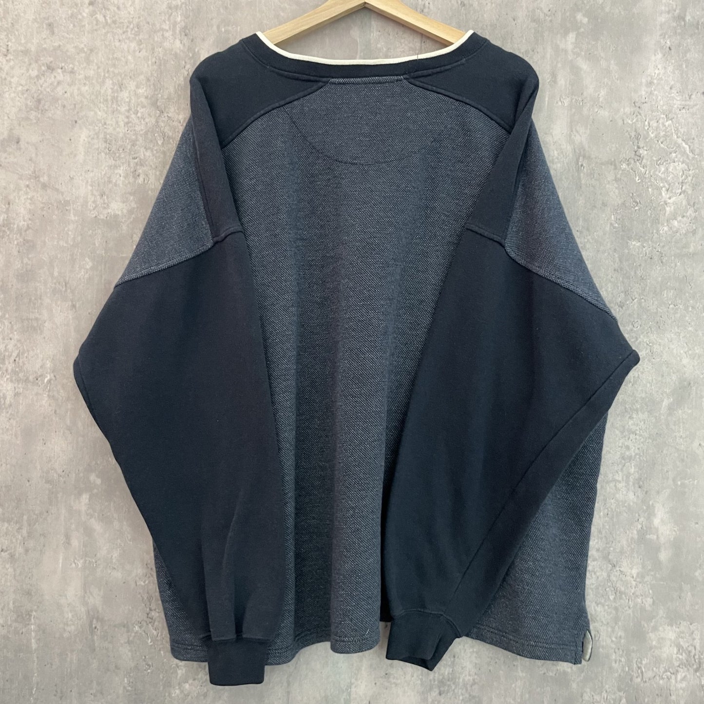 00s vintage 古着 ビンテージ スウェット ボーダー Vネック 長袖 C&B