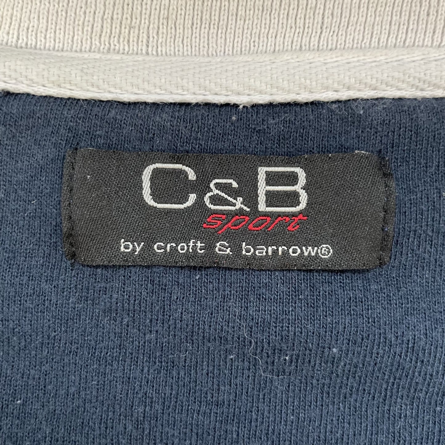 00s vintage 古着 ビンテージ スウェット ボーダー Vネック 長袖 C&B