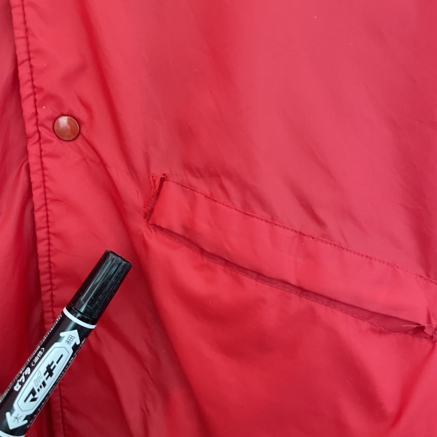 80s vintage 古着 ビンテージ USA製 Pla-Jac byDunbrooks ナイロンコーチジャケット スナップボタン 裏地ボア