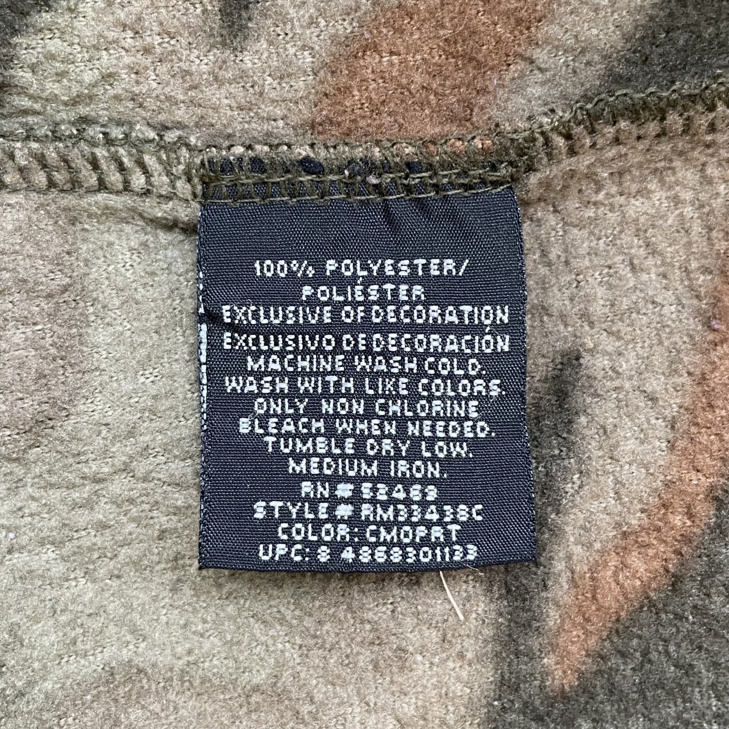 90s vintage 古着 ビンテージ スターター STARTER フリース ハーフジップ カモフラ オーバーサイズ 迷彩