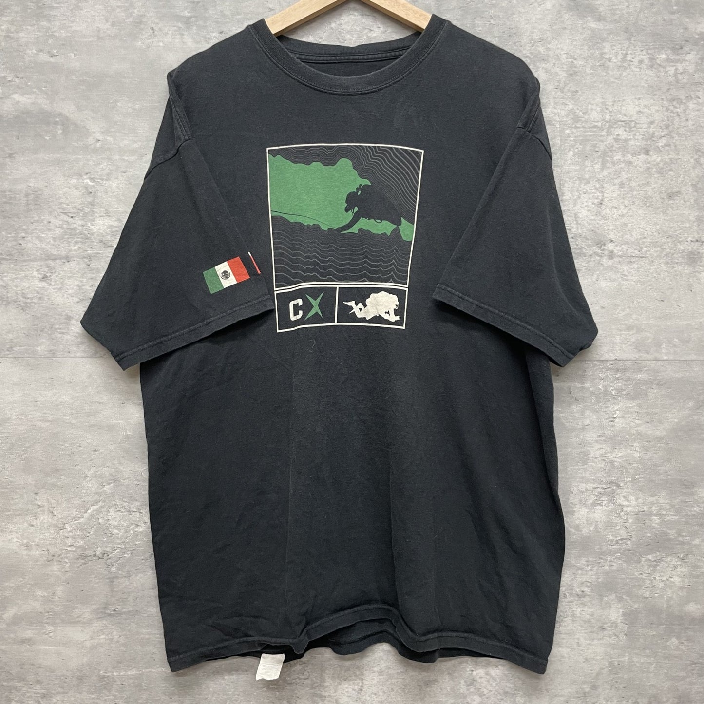 00s vintage 古着 ビンテージ yELLOW Fish ダイバー フィッシュ ブラック ストリート オーバーサイズ 海