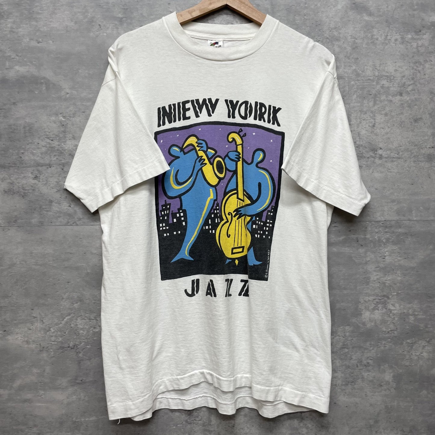 90s vintage 古着 ビンテージ フルーツオブザルーム FRUITOFTHELOOM 音楽 ジャズ USA製