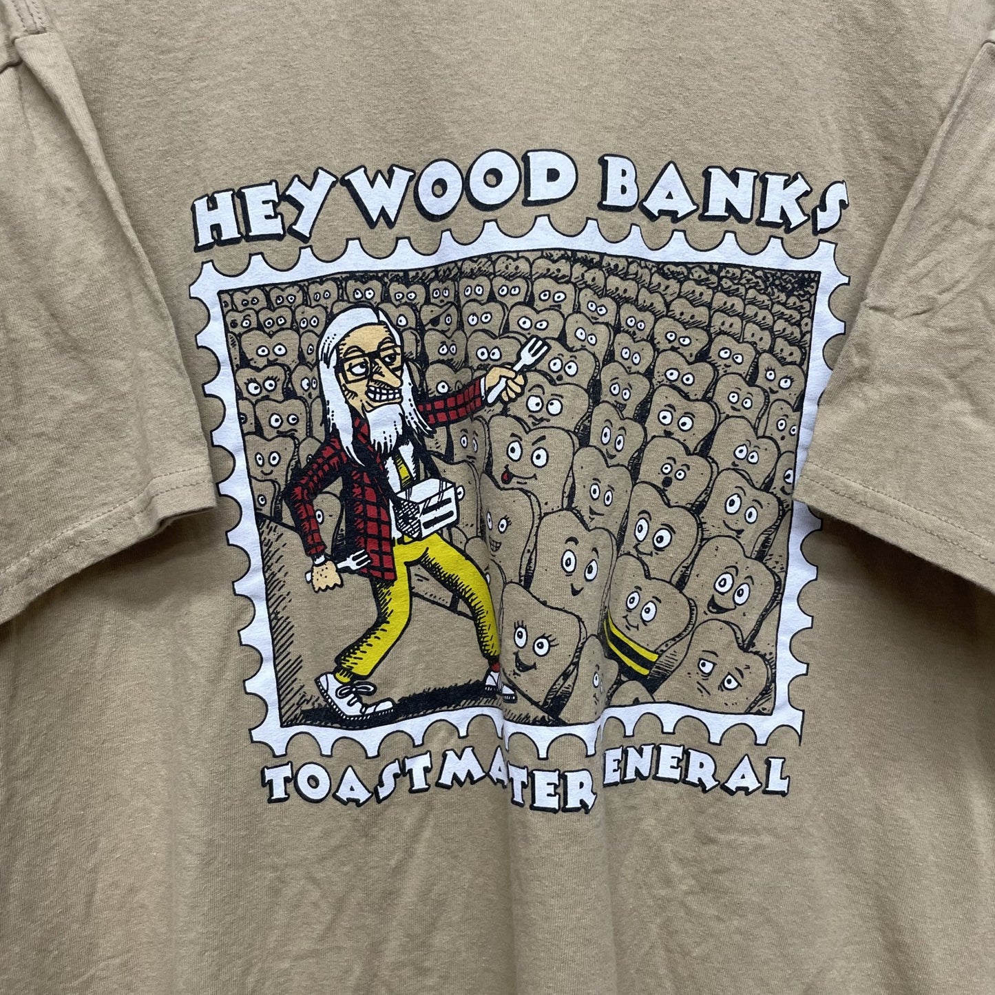 00s vintage 古着 ビンテージ ギルダン GILDAN コメディアンTシャツ ベージュ オーバーサイズ