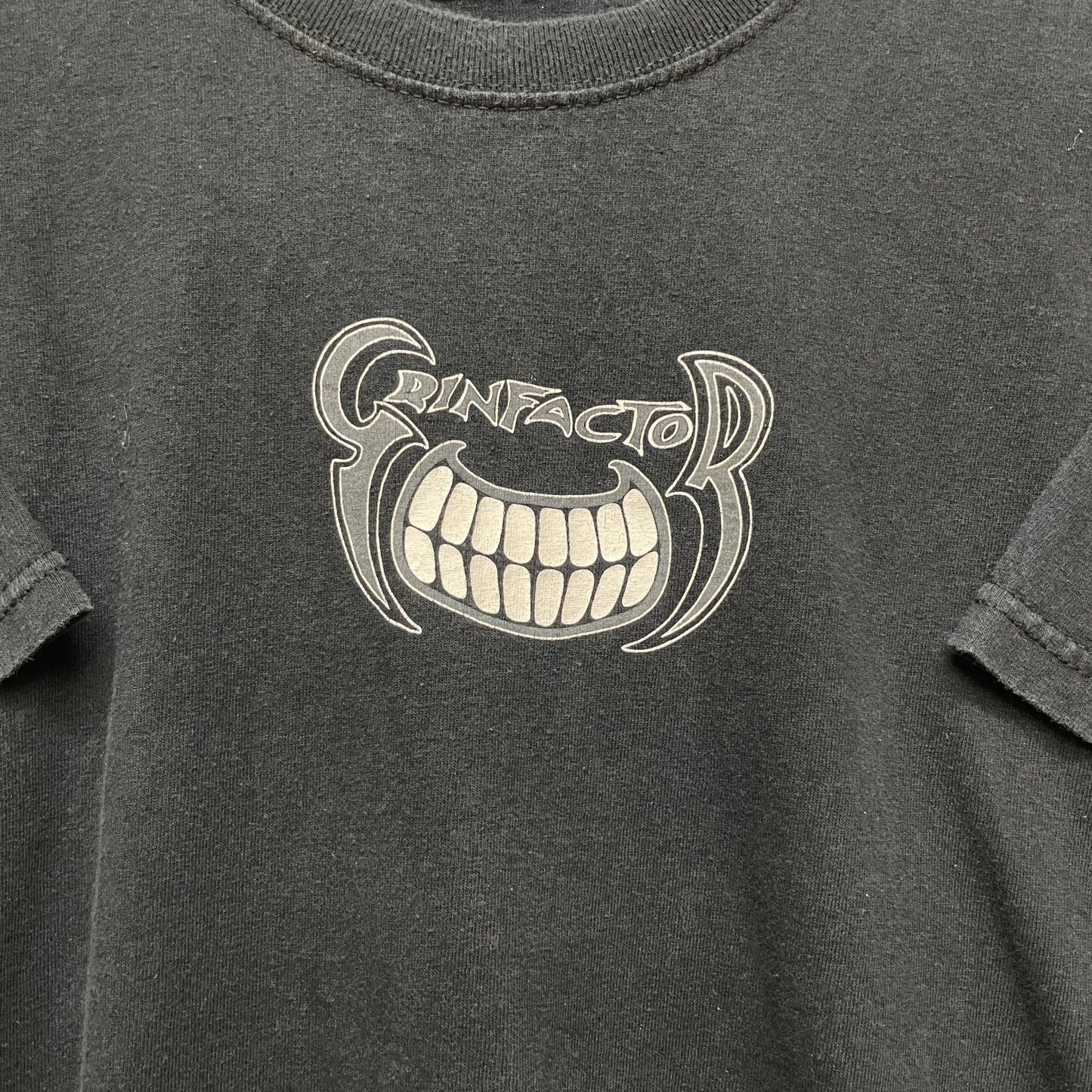 00s vintage 古着 ビンテージ Grinfactor ストリート スケーター バッフプリント ブラック