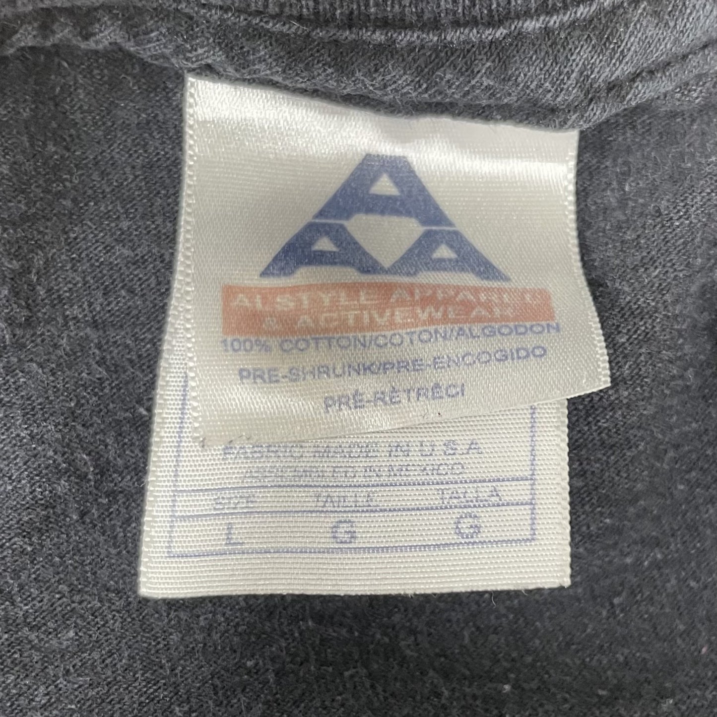 00s vintage 古着 ビンテージ ALSTYLE USA製 ブラック カナダ メッセージ ストリート アルスタイル