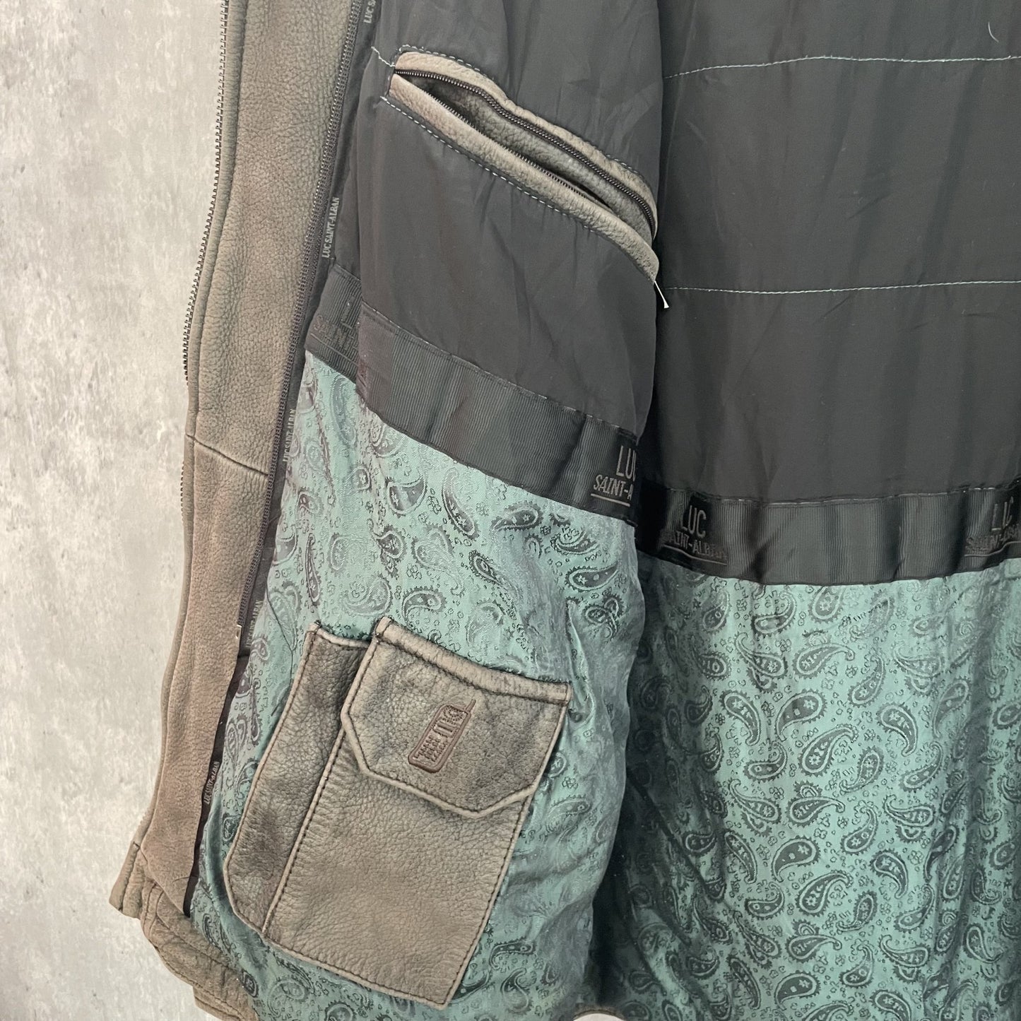 90s 00s レザージャケット フルジップ 長袖 無地 vintage 古着 ビンテージ