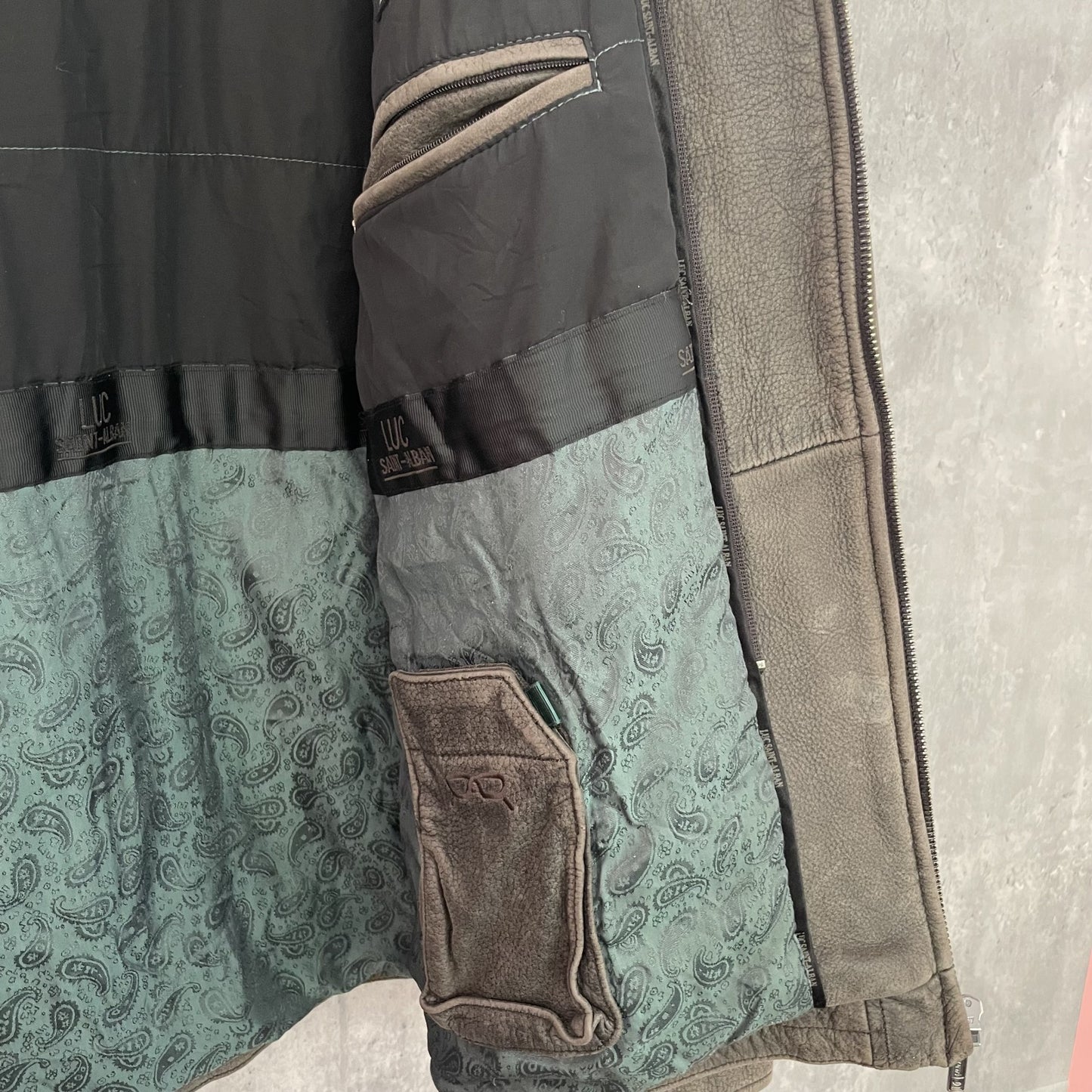 90s 00s レザージャケット フルジップ 長袖 無地 vintage 古着 ビンテージ