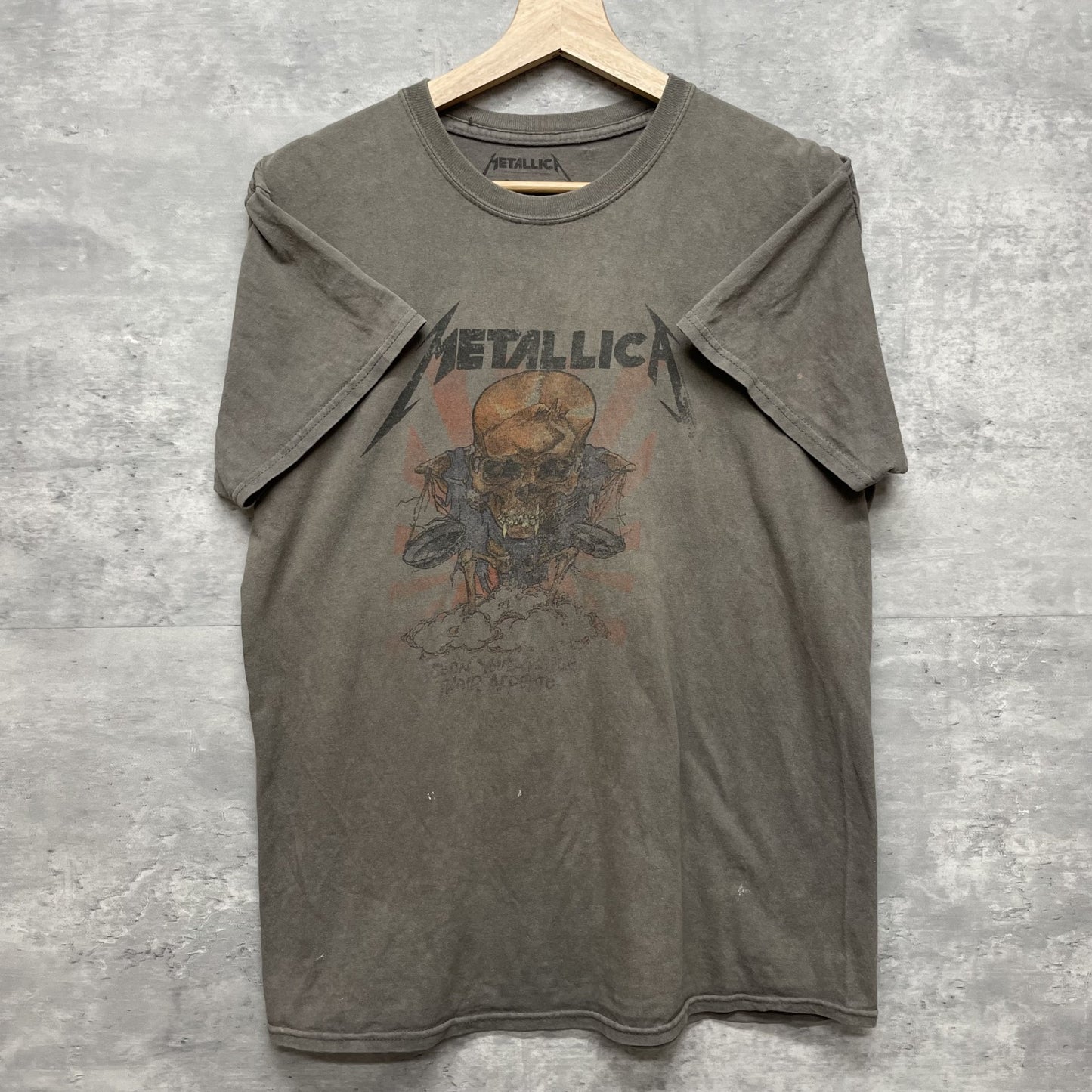 00s vintage 古着 ビンテージ メタリカ METALLICA バンド フロントプリント アメカジ チャコール ストリート