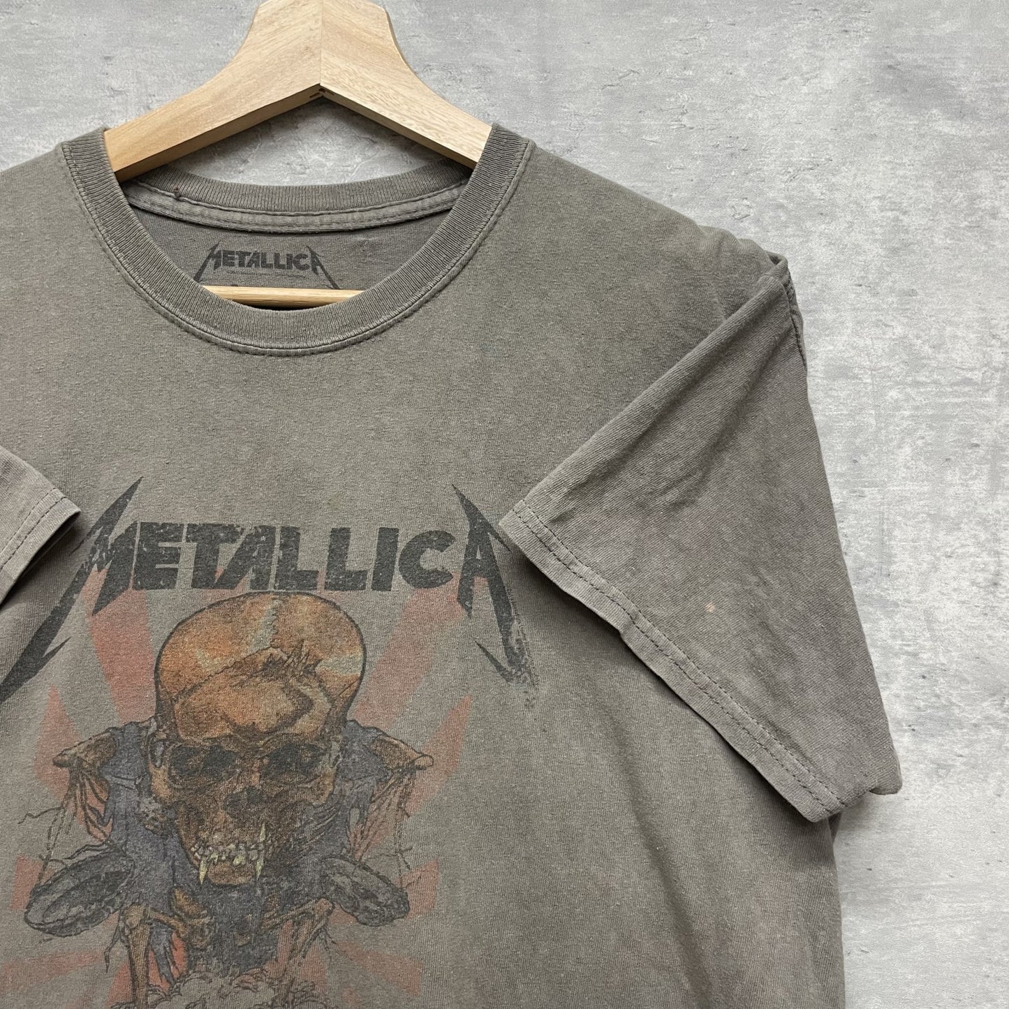 00s vintage 古着 ビンテージ メタリカ METALLICA バンド フロントプリント アメカジ チャコール ストリート