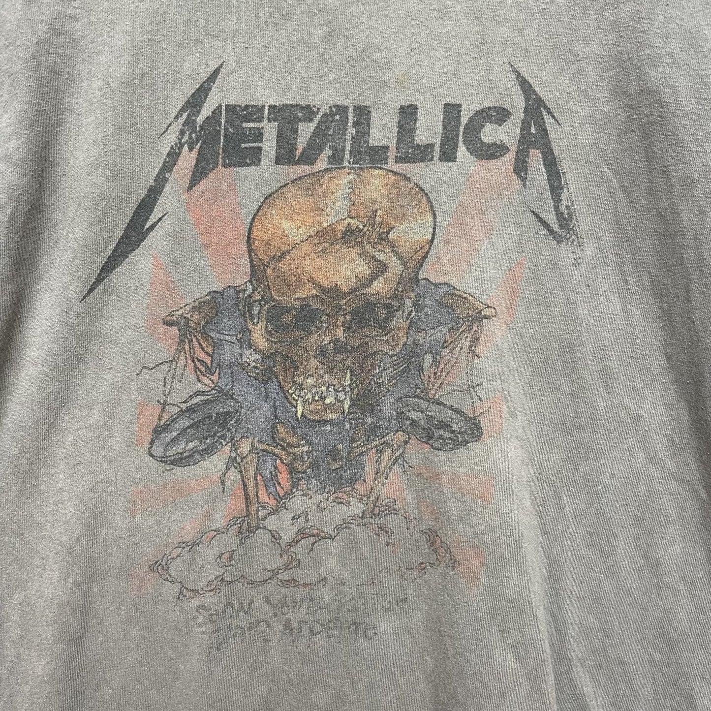 00s vintage 古着 ビンテージ メタリカ METALLICA バンド フロントプリント アメカジ チャコール ストリート