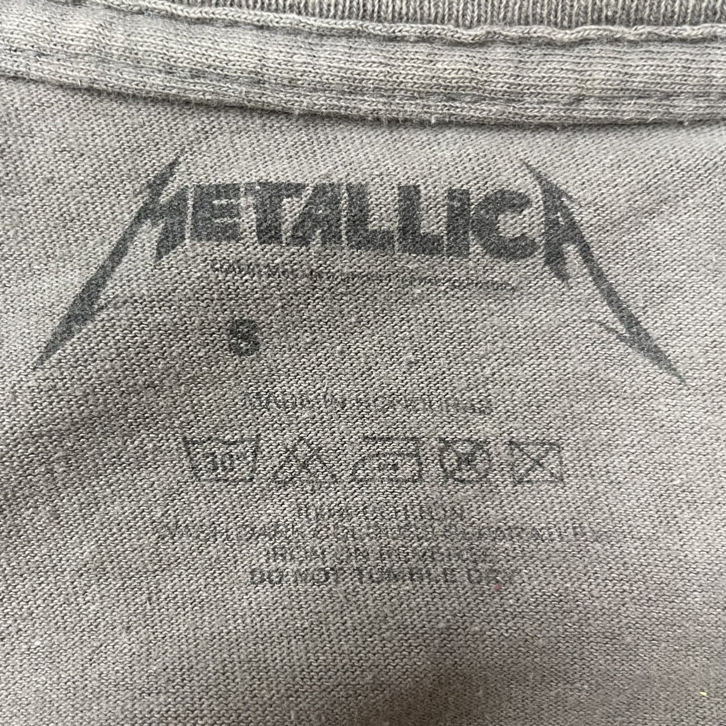 00s vintage 古着 ビンテージ メタリカ METALLICA バンド フロントプリント アメカジ チャコール ストリート