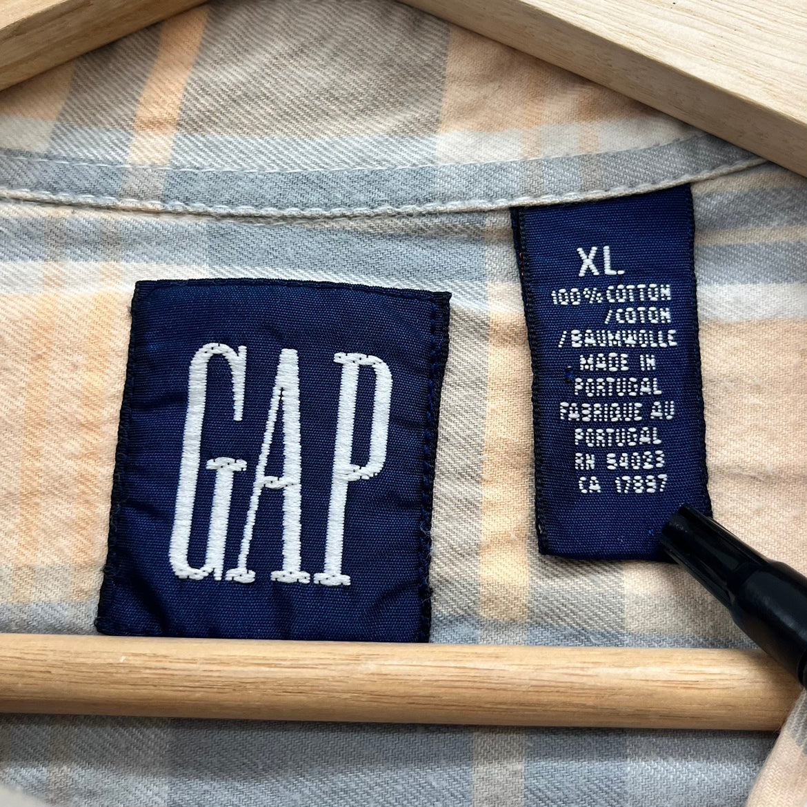 90s~00s OLD GAP オールドギャップ チェックシャツ 長袖 古着 ビンテージ XL
