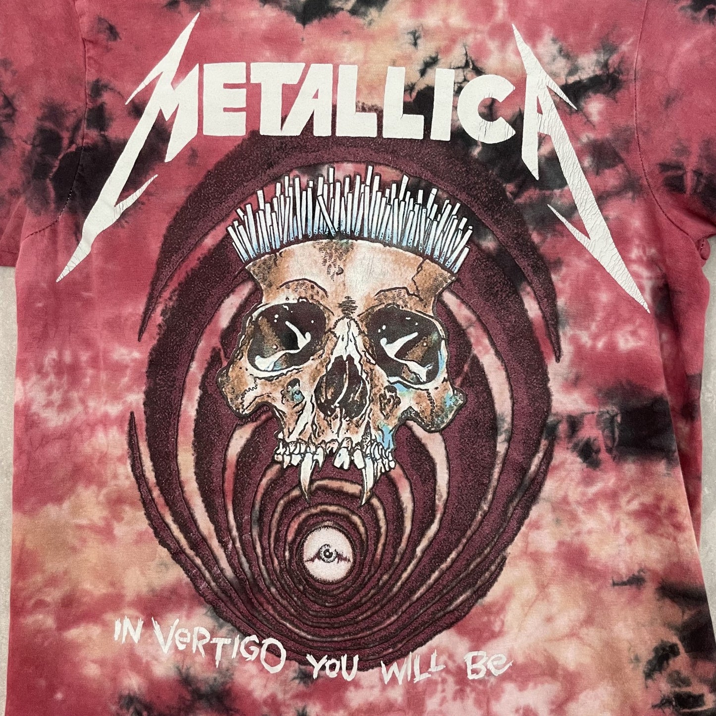 00s vintage 古着 ビンテージ メタリカ METALLICA バンド Y2K フロントプリント タイダイ柄